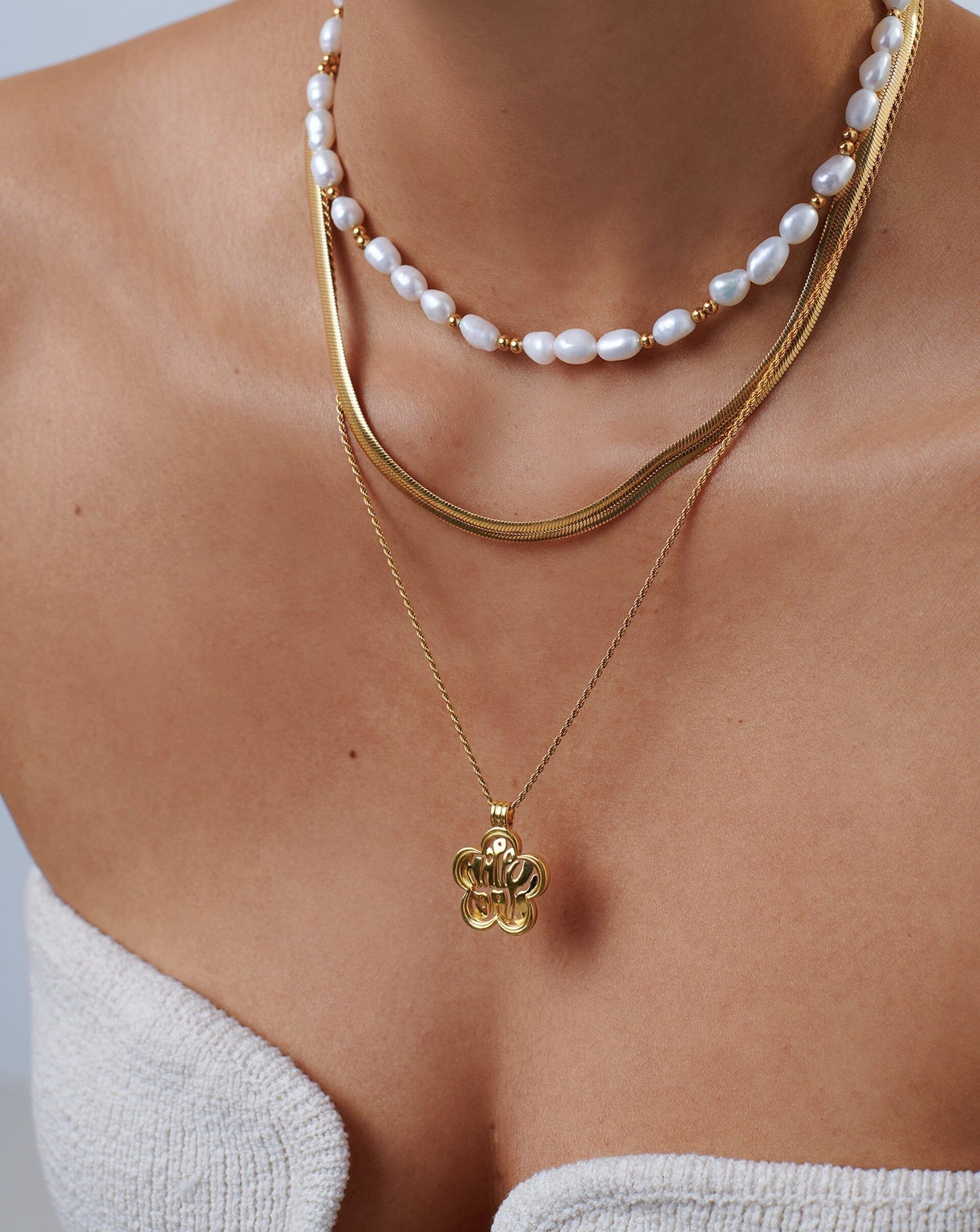 Good Vibes Pearl Choker Necklaces Missoma