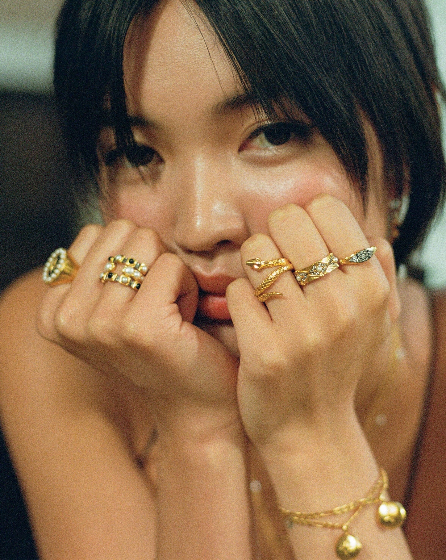 Harris Reed Coiled Serpent Ring | 18ct Gold Plated Rings Missoma