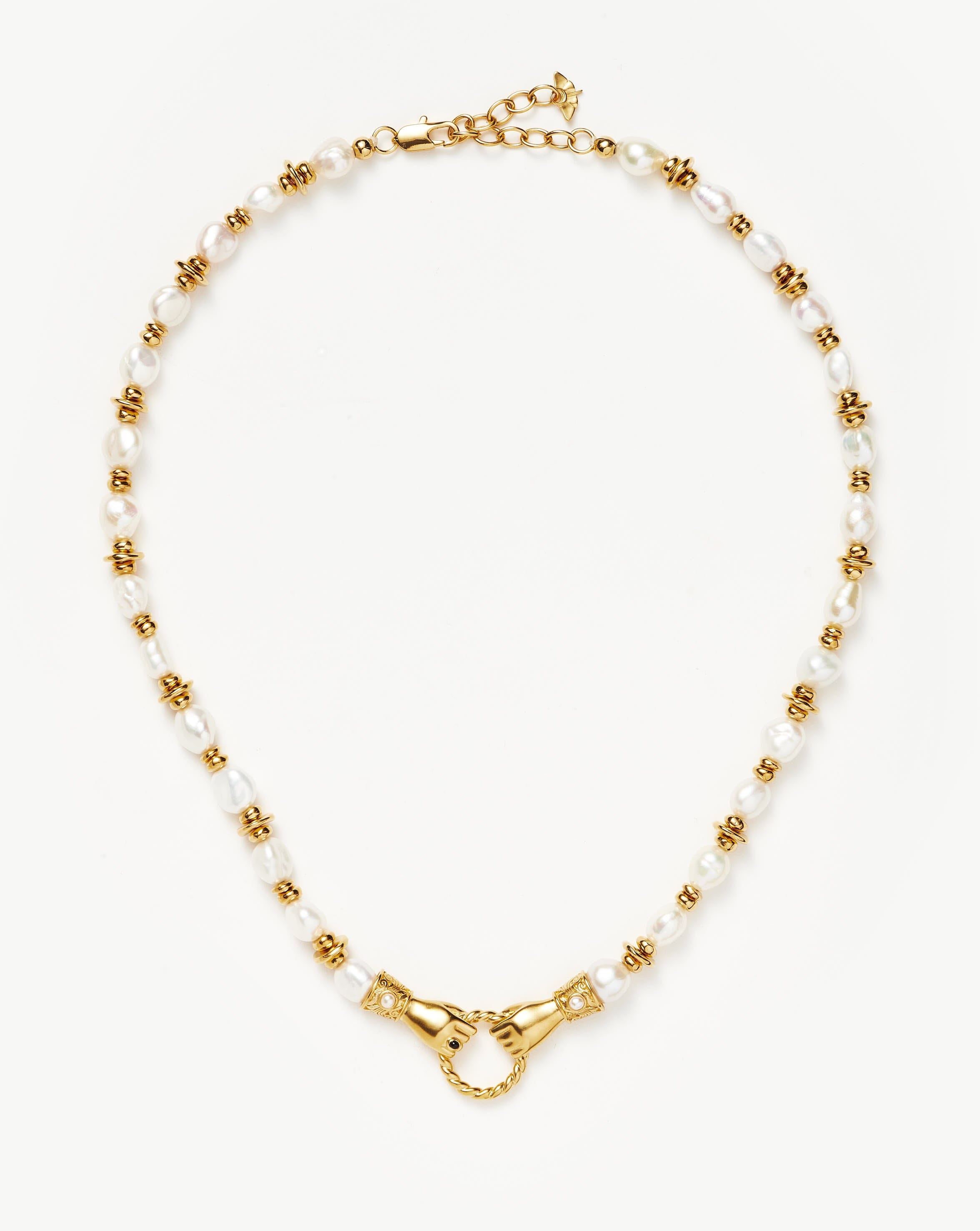 18ct Gold Bead Necklace (653R)