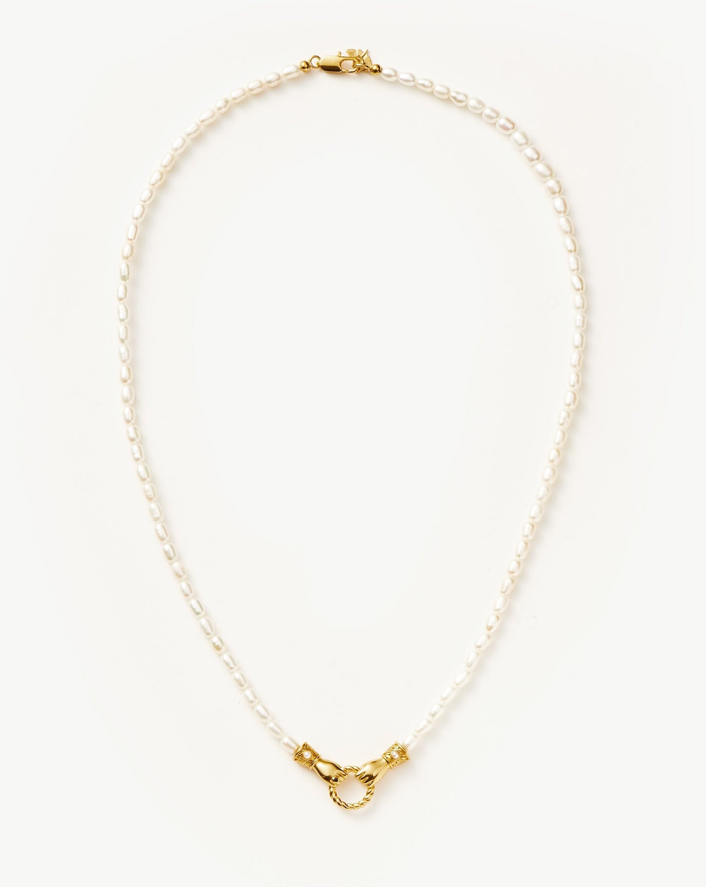 Harris Reed Medium In Good Hands Pearl Pendant Necklace Necklaces Missoma