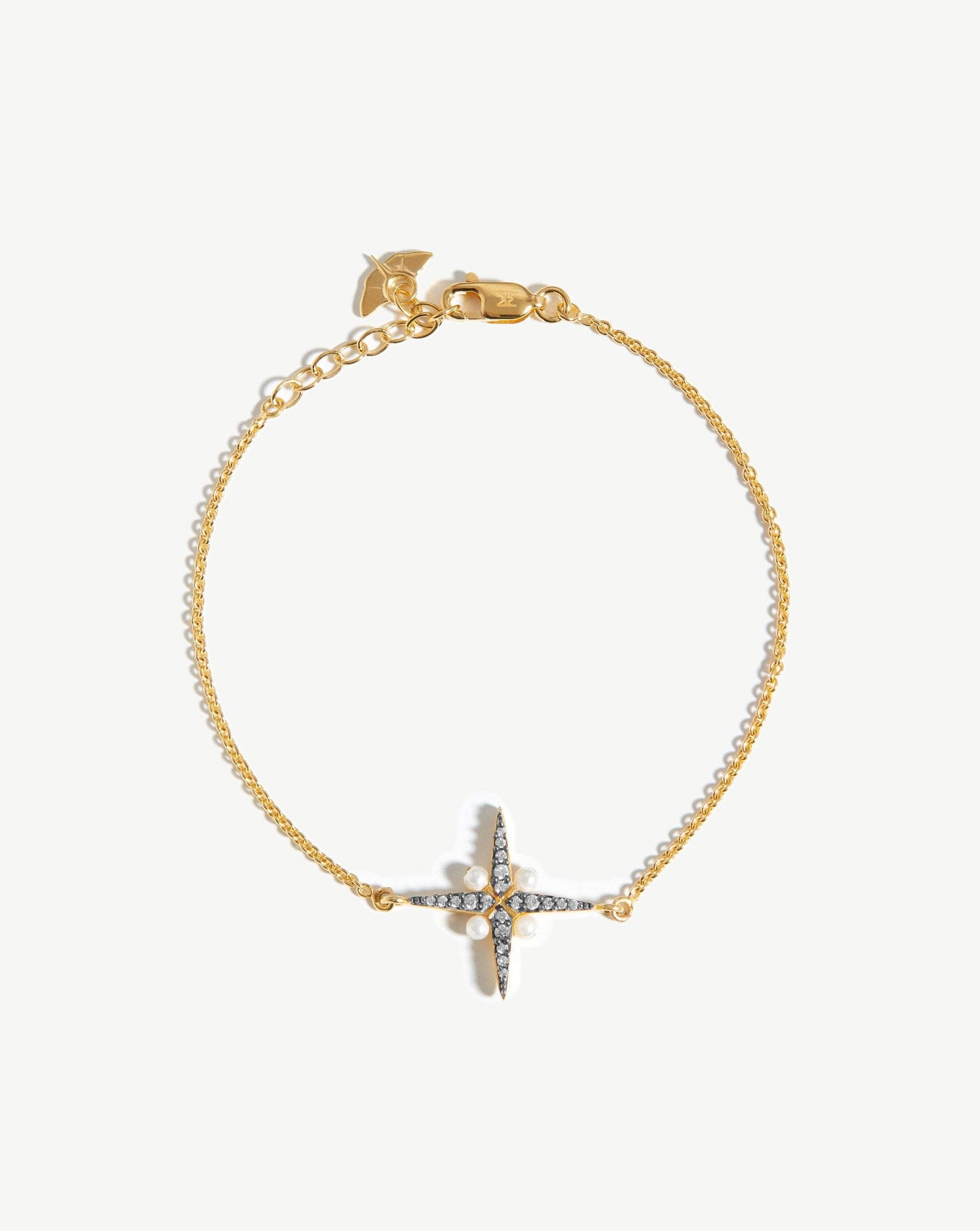 Harris Reed Pearl North Star Bracelet | 18ct Gold Plated Vermeil/Pearl Bracelets Missoma
