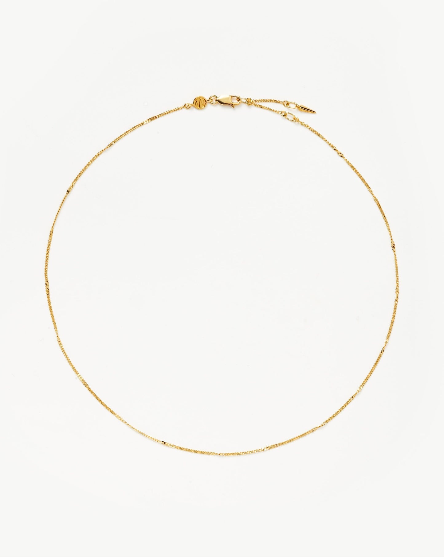 Isa Curb Chain Choker Missoma 18ct Gold Plated Vermeil