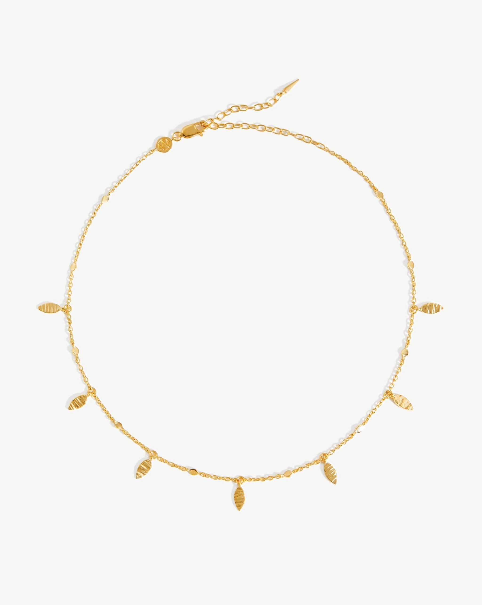Leaf Charm Choker | 18ct Gold Plated Vermeil Necklaces Missoma