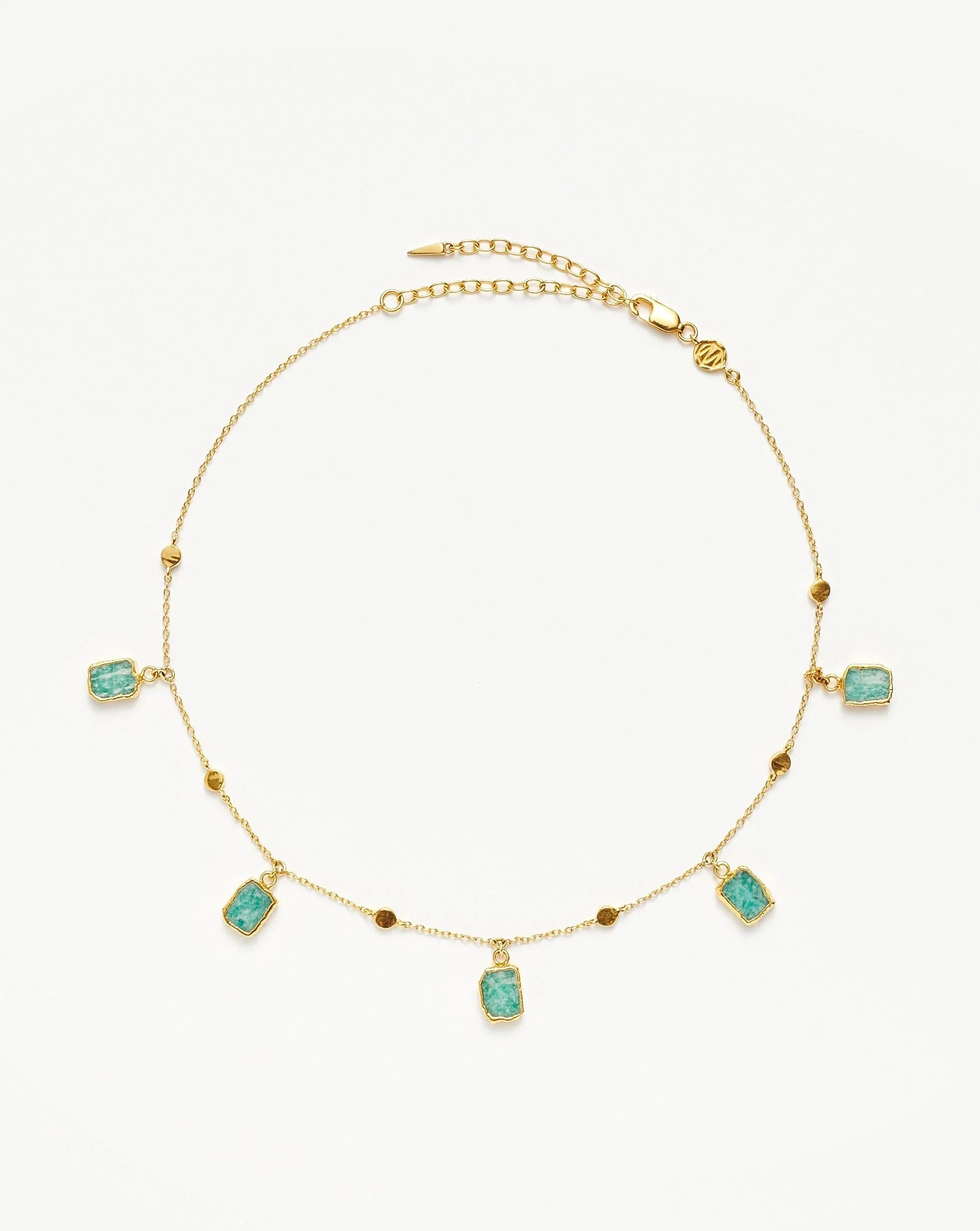 Lena Charm Choker | 18k Gold Plated/Amazonite | Missoma Lena Charm Choker | 18k Gold Plated/Amazonite | Missoma