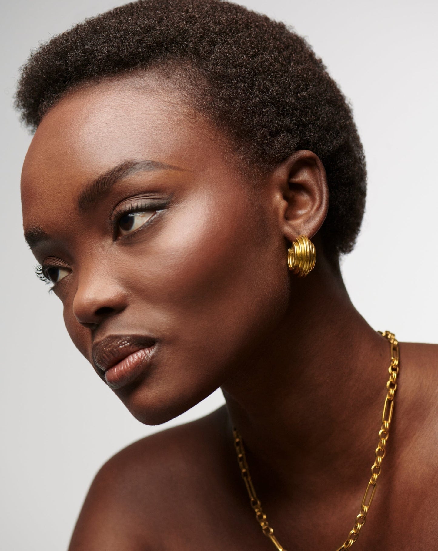 Lucy Williams Medium Chunky Ridge Hoop Earrings Earrings Missoma