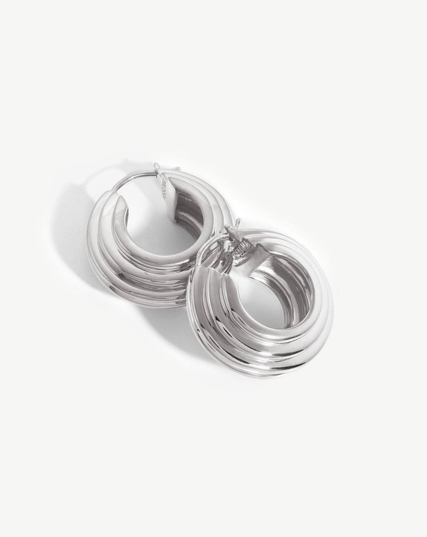 Lucy Williams Medium Chunky Ridge Hoop Earrings Earrings Missoma