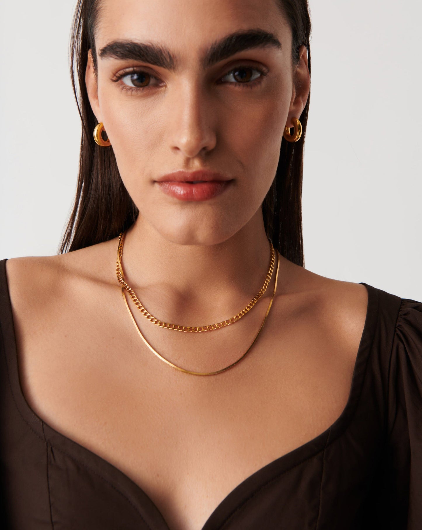 Lucy Williams Medium Square Snake Chain Necklace Necklaces Missoma