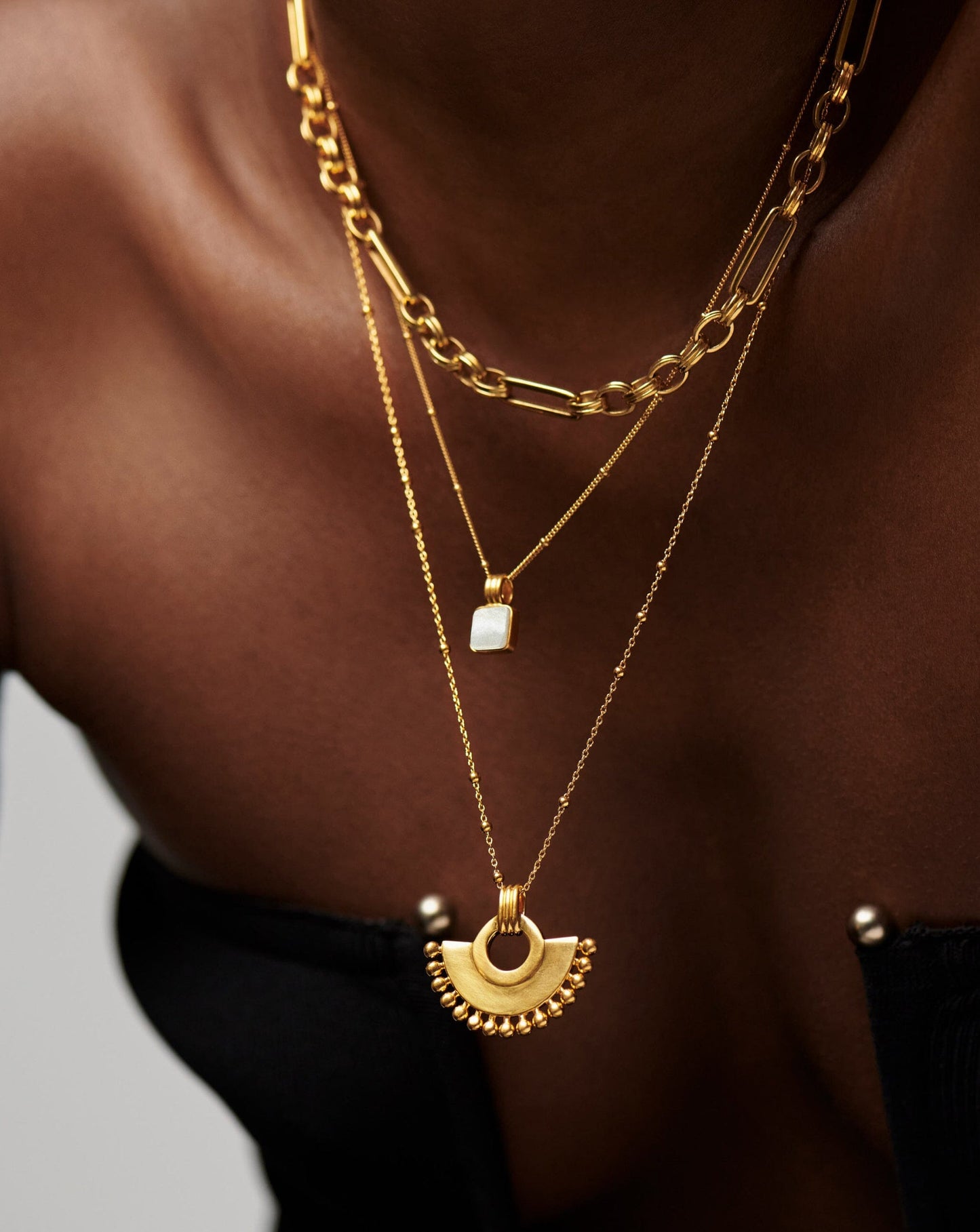 Lucy Williams Square Mother of Pearl Necklace Necklaces Missoma