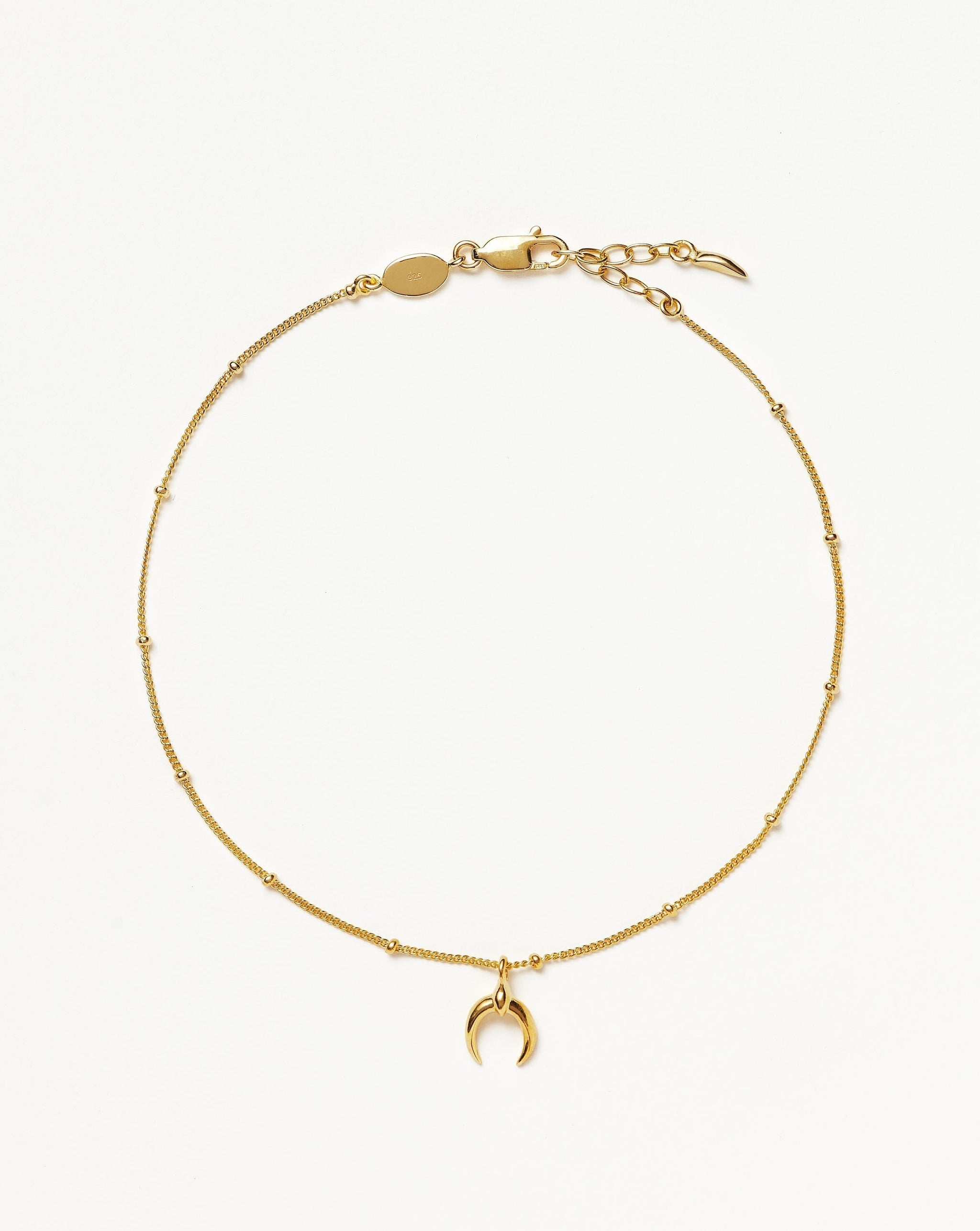 Lucy Williams Tiny Horn Anklet Anklets Missoma