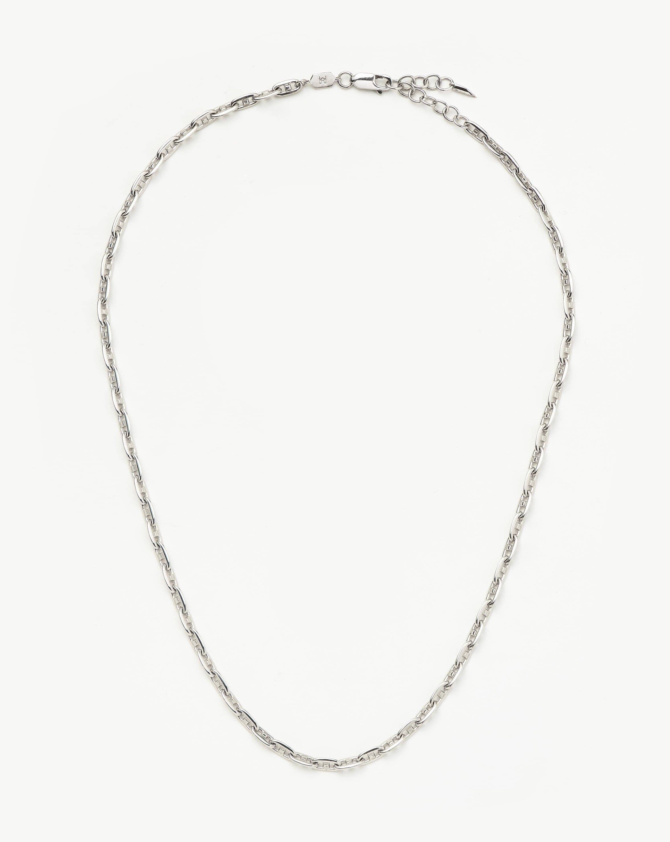 Wavy Ridge Extra Long Chain Necklace
