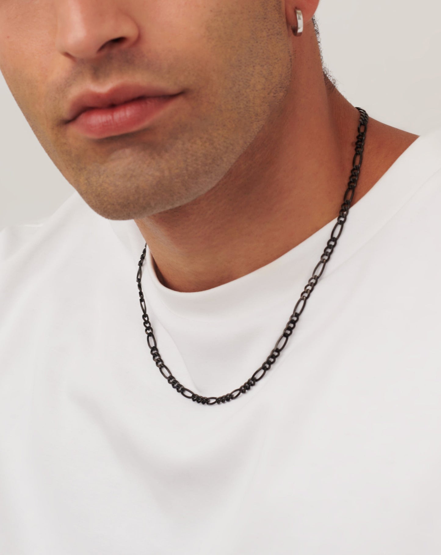 Mens Black Filia Chain Necklace | Sterling Silver Necklaces Missoma