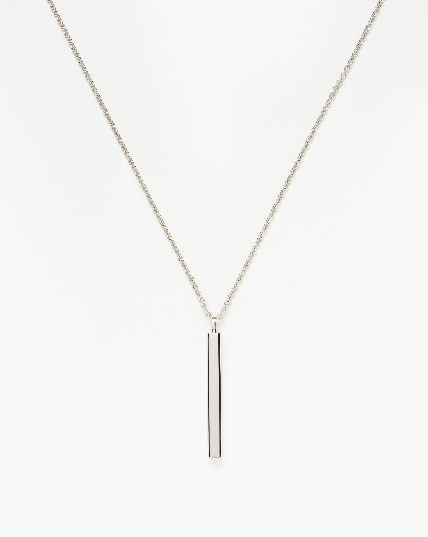 Mens Engravable Tag Pendant Necklace | Sterling Silver Necklaces Missoma