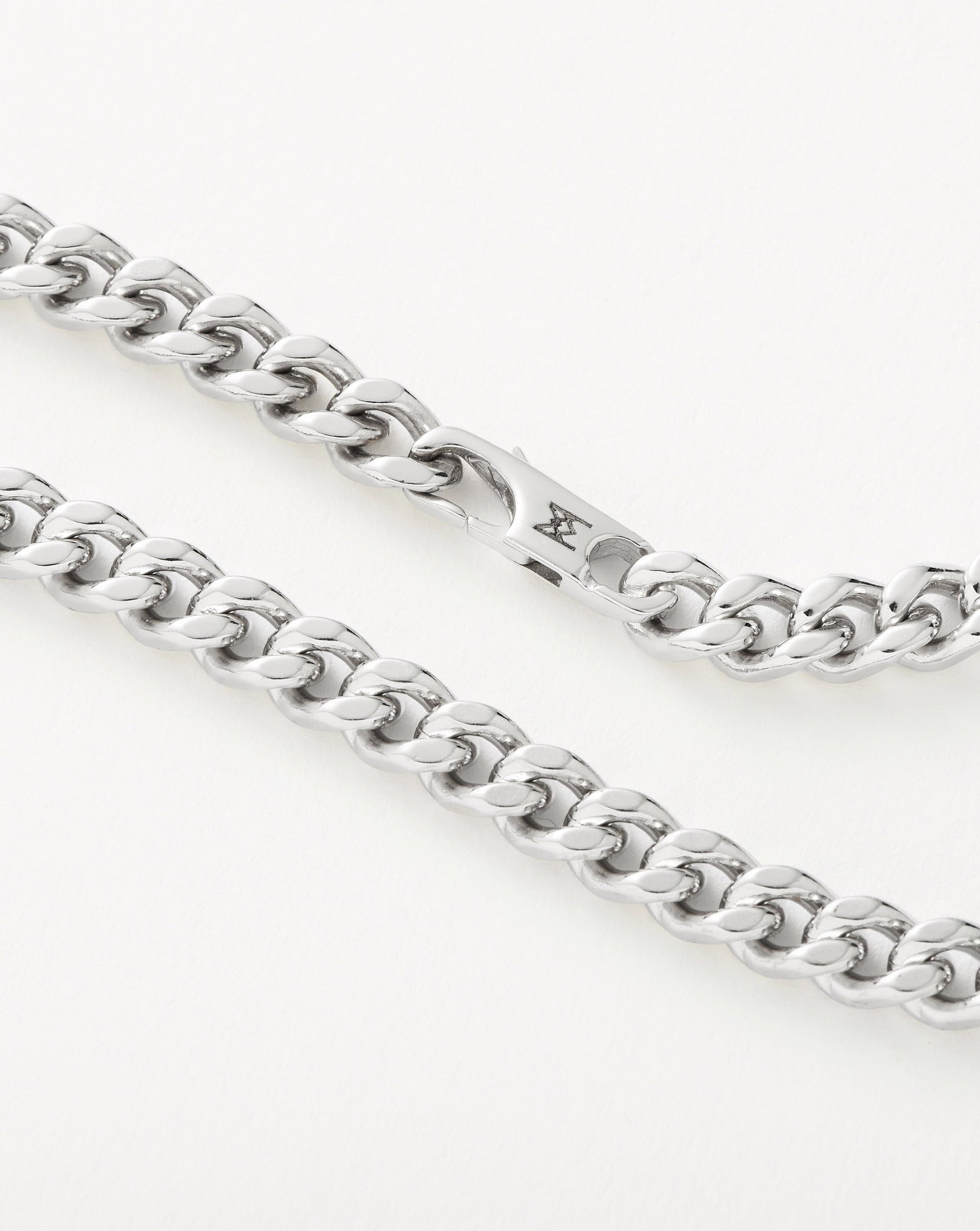 Mens Flat Curb Chain Necklace | Silver Plated Necklaces Missoma