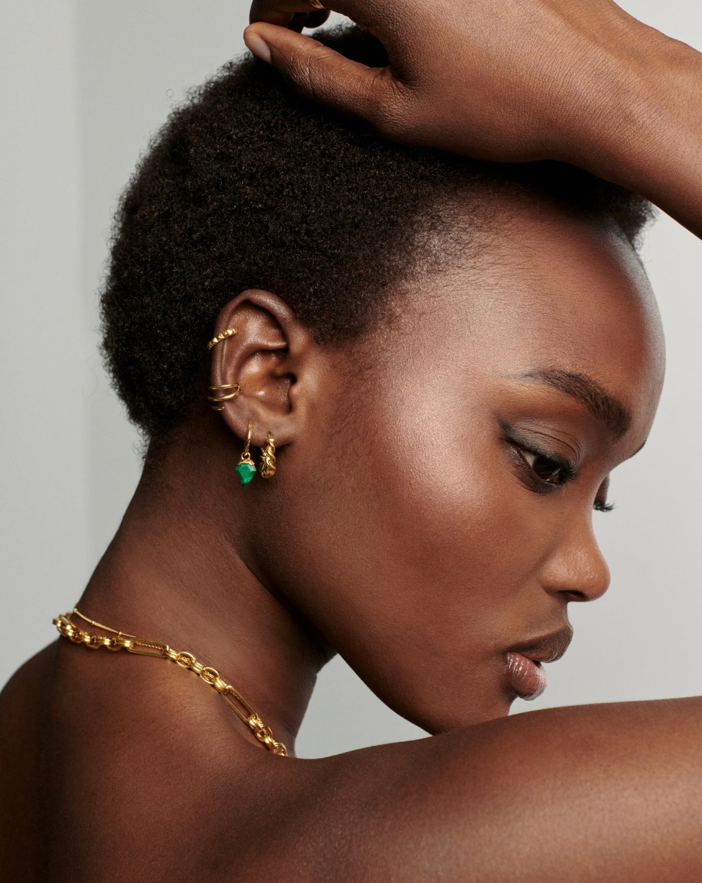 Mini Shield Hoop Earrings Earrings Missoma