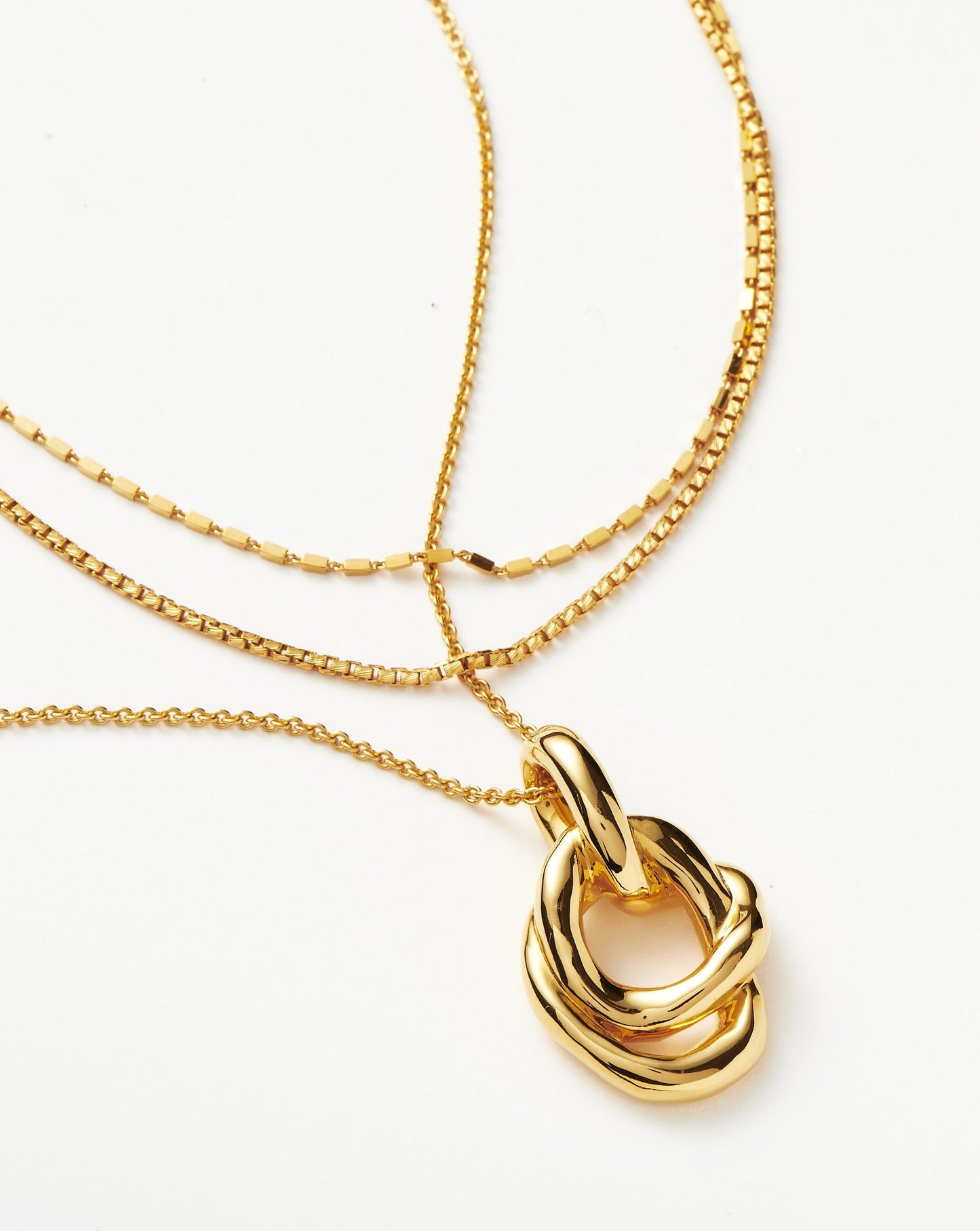 Molten Twisted Pendant Necklace Set Layering Sets Missoma