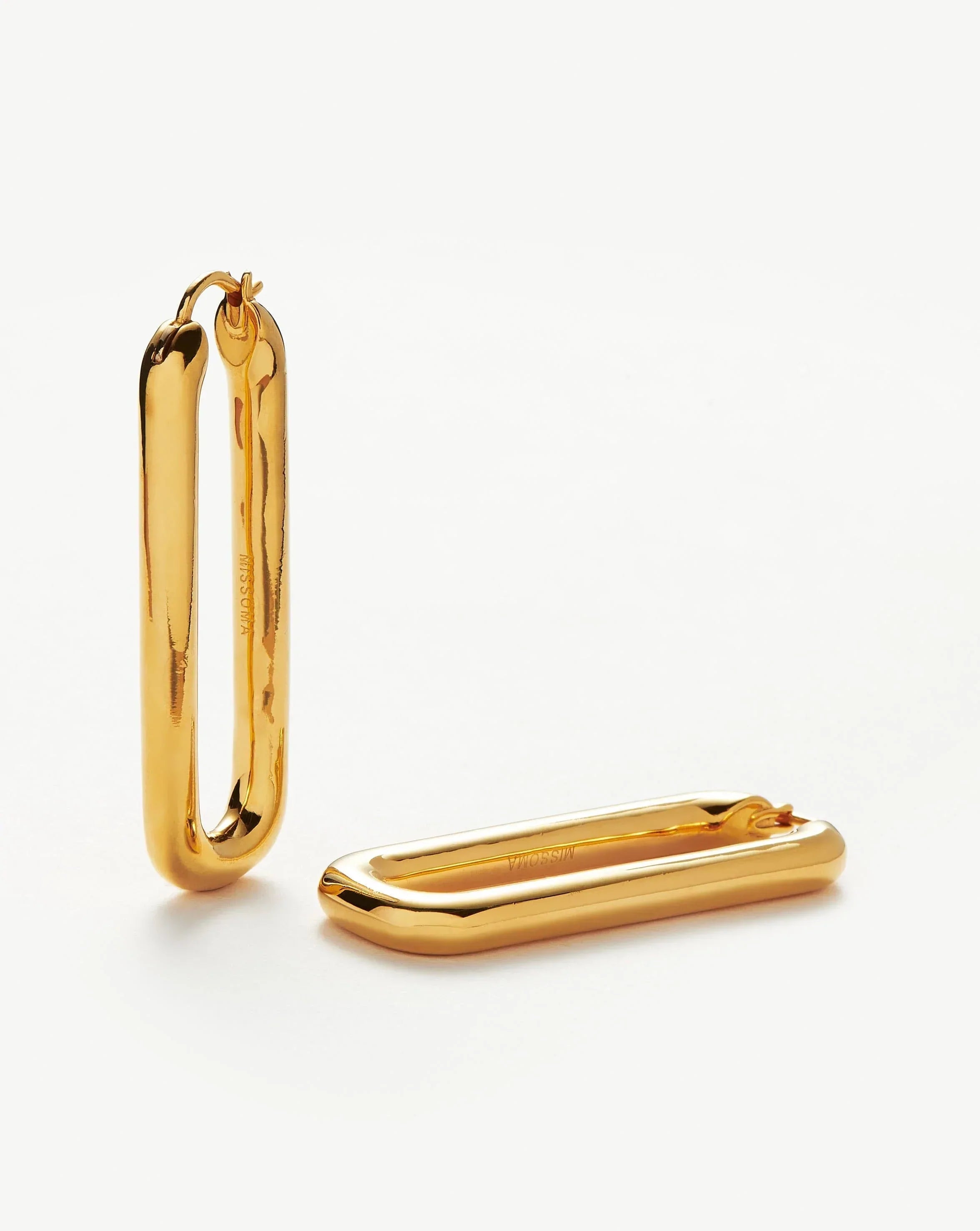 Ovate hoop earrings Clearance