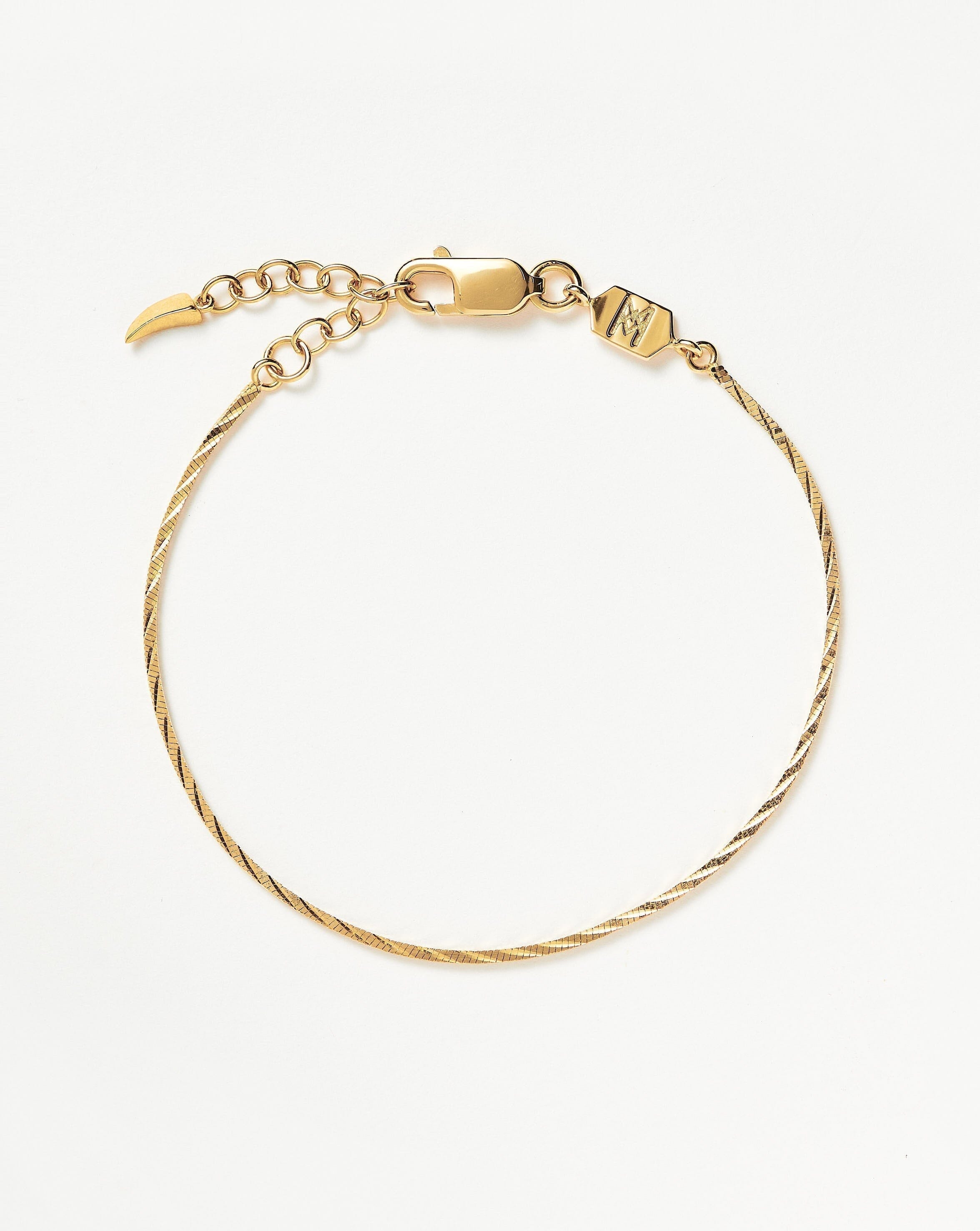Missoma Mens Square Snake Chain Bracelet