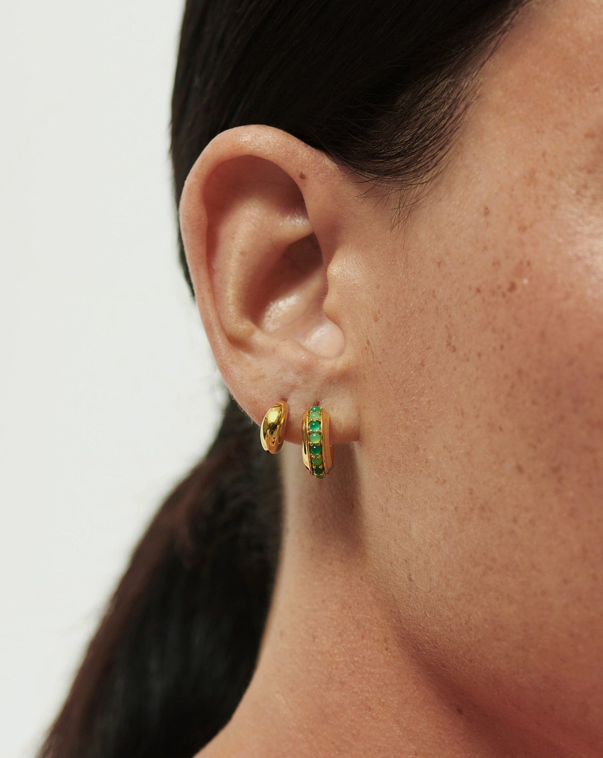 Savi Mini Dome Huggies Earrings Missoma