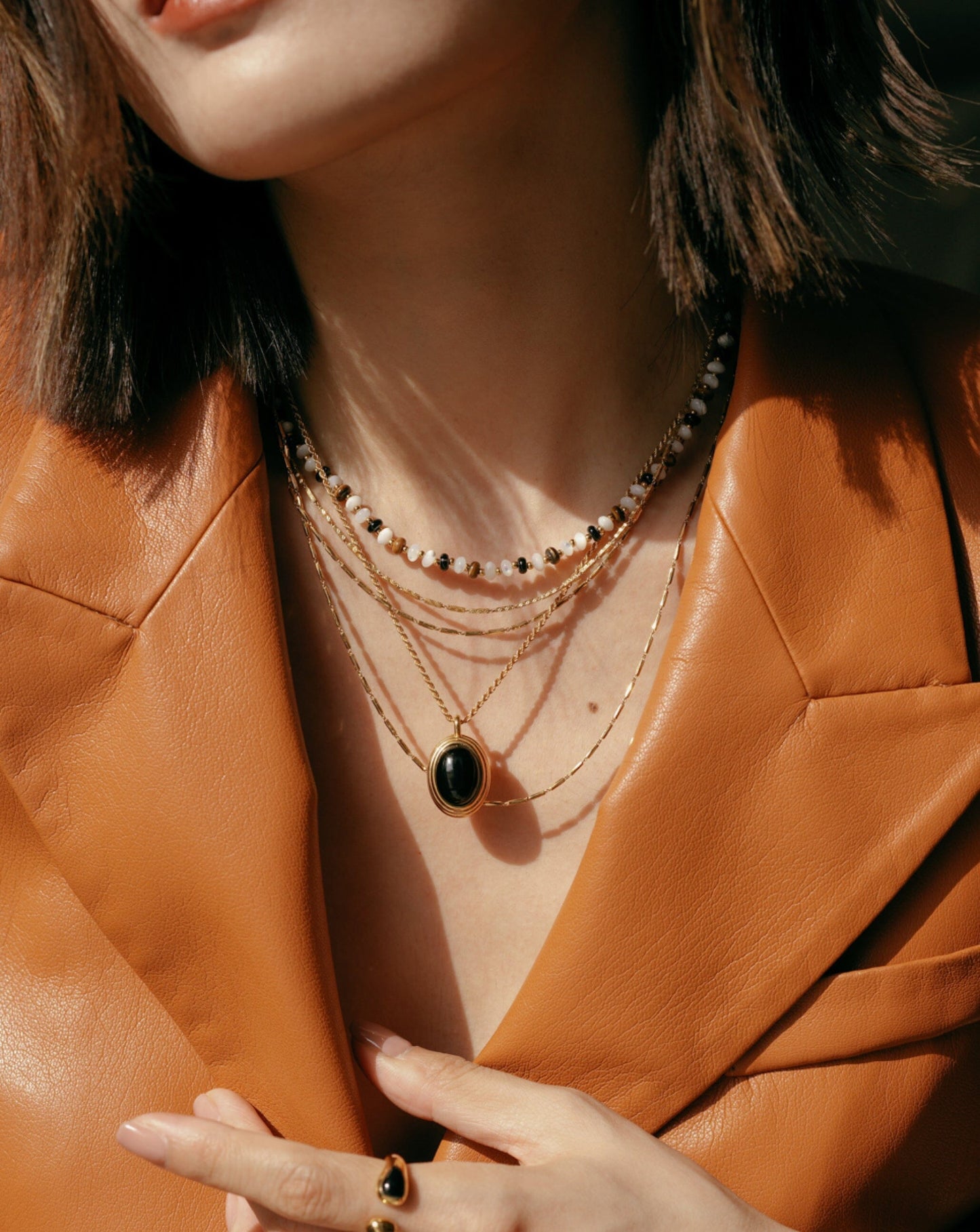 Savi Pearl & Gemstone Beaded Necklace | 18ct Gold Plated/Multi Necklaces Missoma