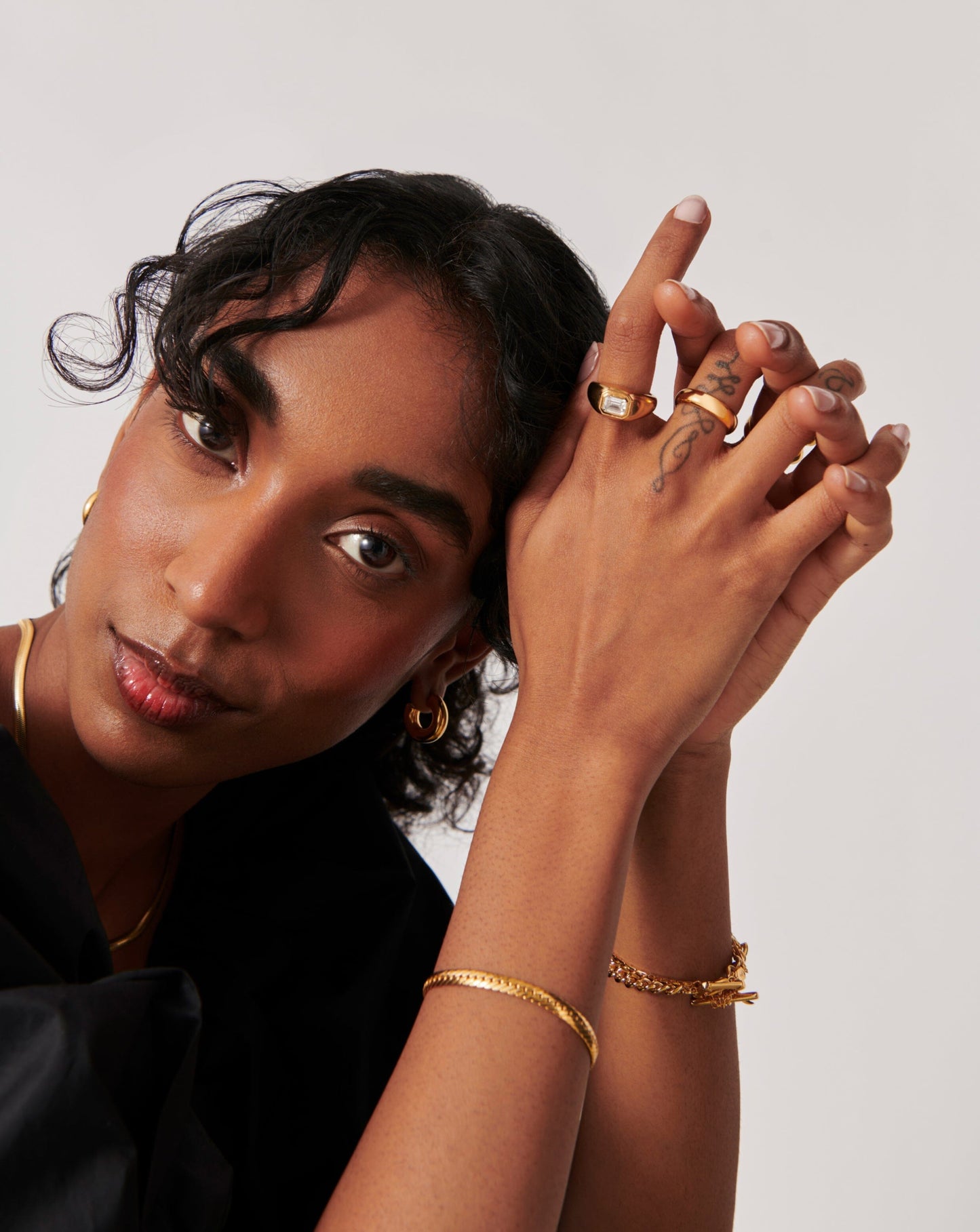 Stone Dome Statement Ring | 18ct Gold Plated Vermeil/Cubic Zirconia Rings Missoma