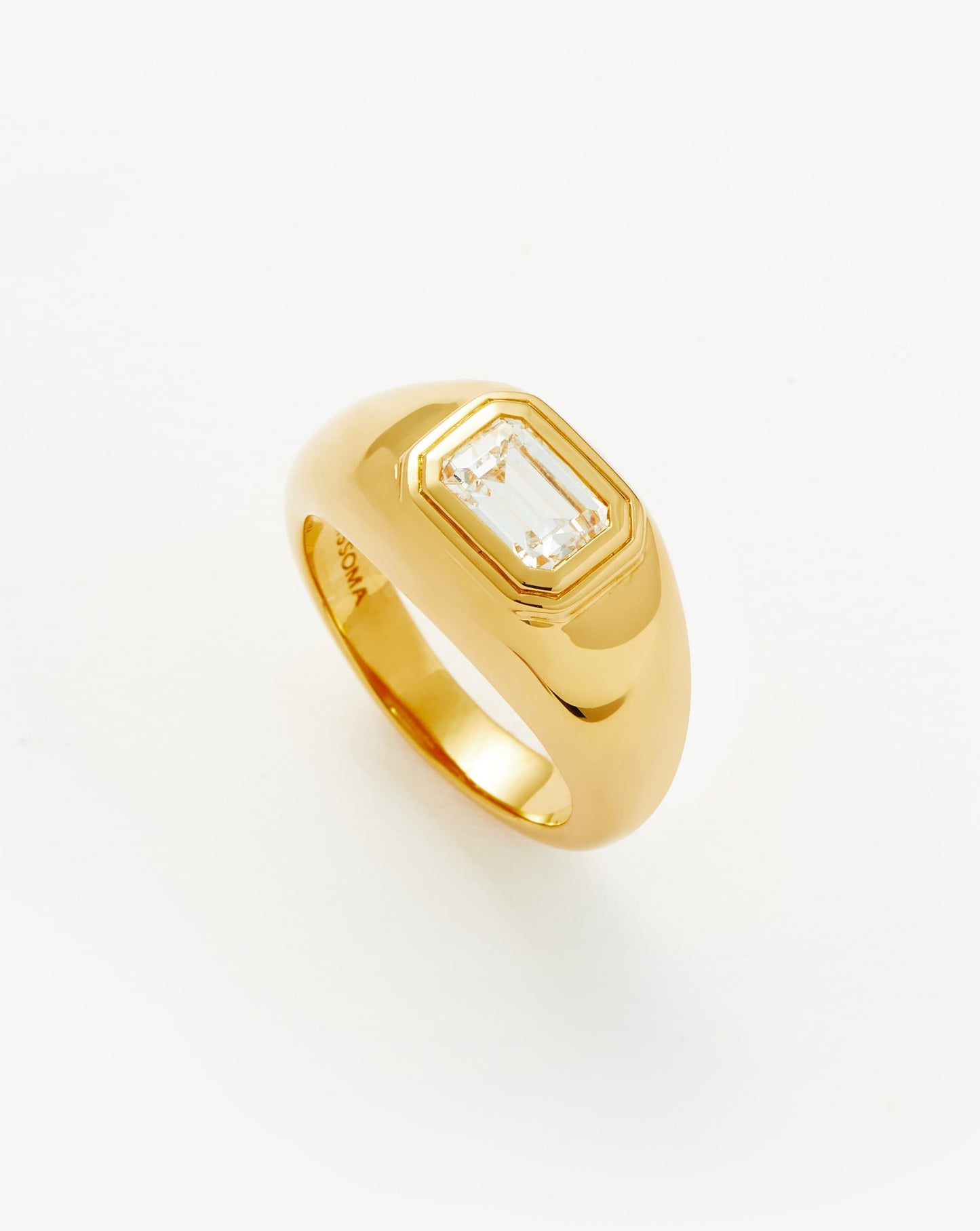 Stone Dome Statement Ring | 18ct Gold Plated Vermeil/Cubic Zirconia Rings Missoma
