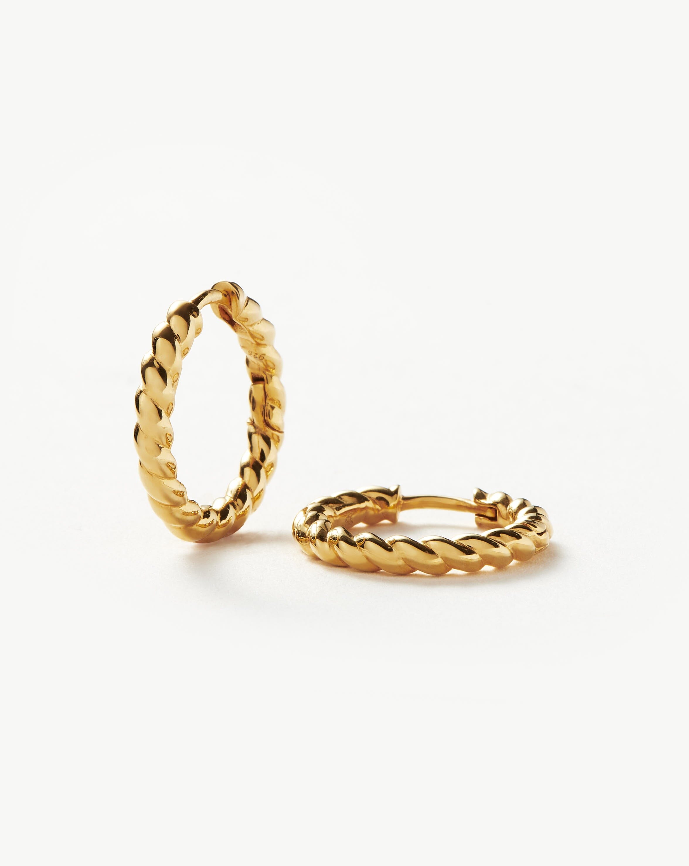 Missoma gold mini helical hoops Clearance