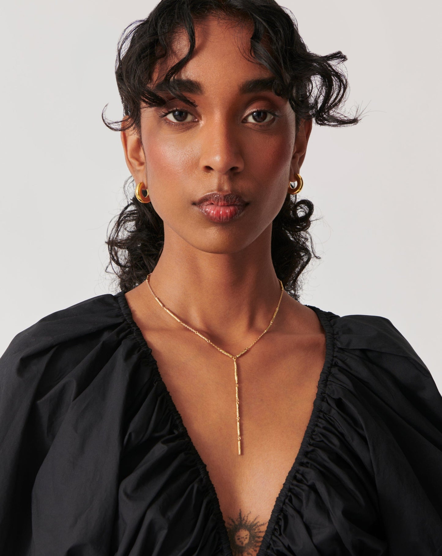 Wavy Ridge Lariat Chain Necklace Necklaces Missoma