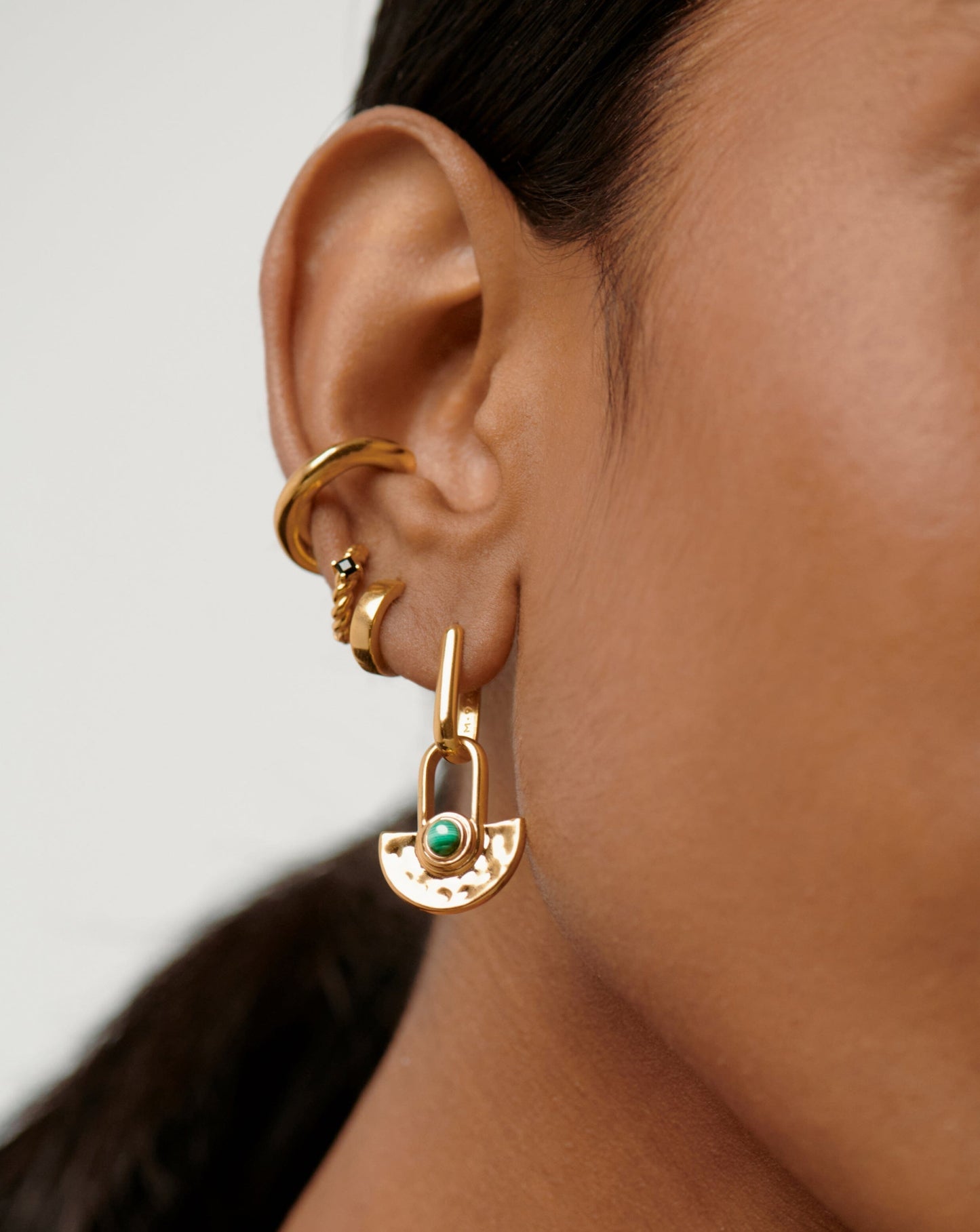 Zenyu Fan Gemstone Drop Earrings Earrings Missoma