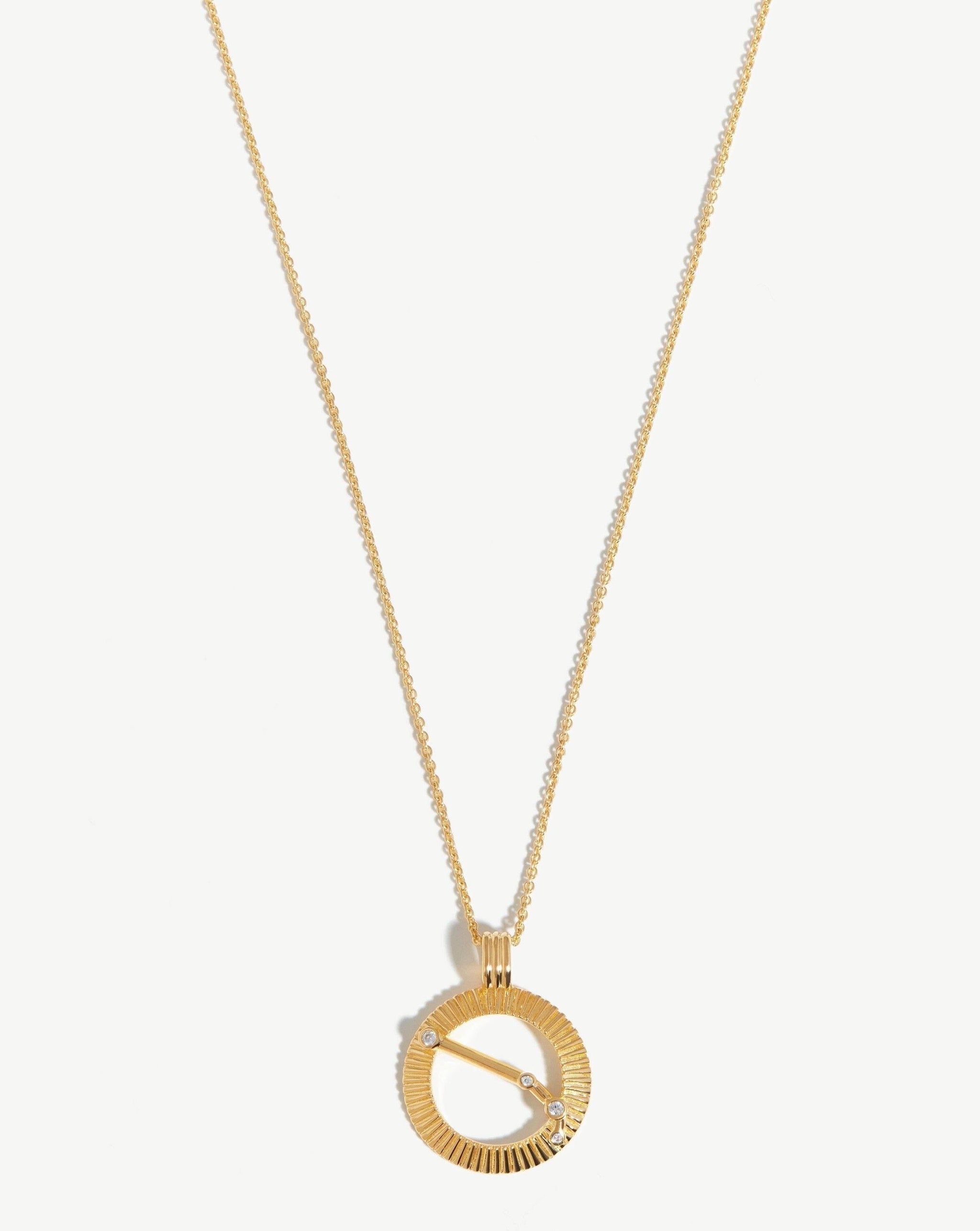 Zodiac Constellation Pendant Necklace - Aries 18ct Gold Plated Vermeil/Aries Necklaces Missoma
