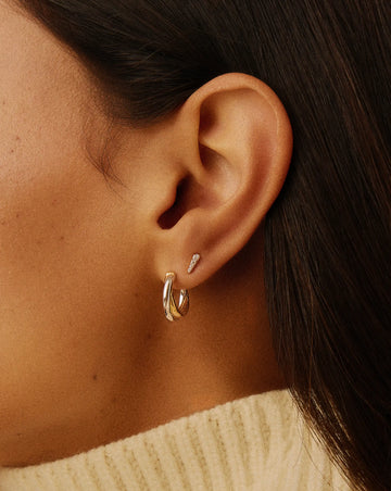 Celestial Pave Spike Stud Earrings | 18k Gold Vermeil/Cubic Zirconia