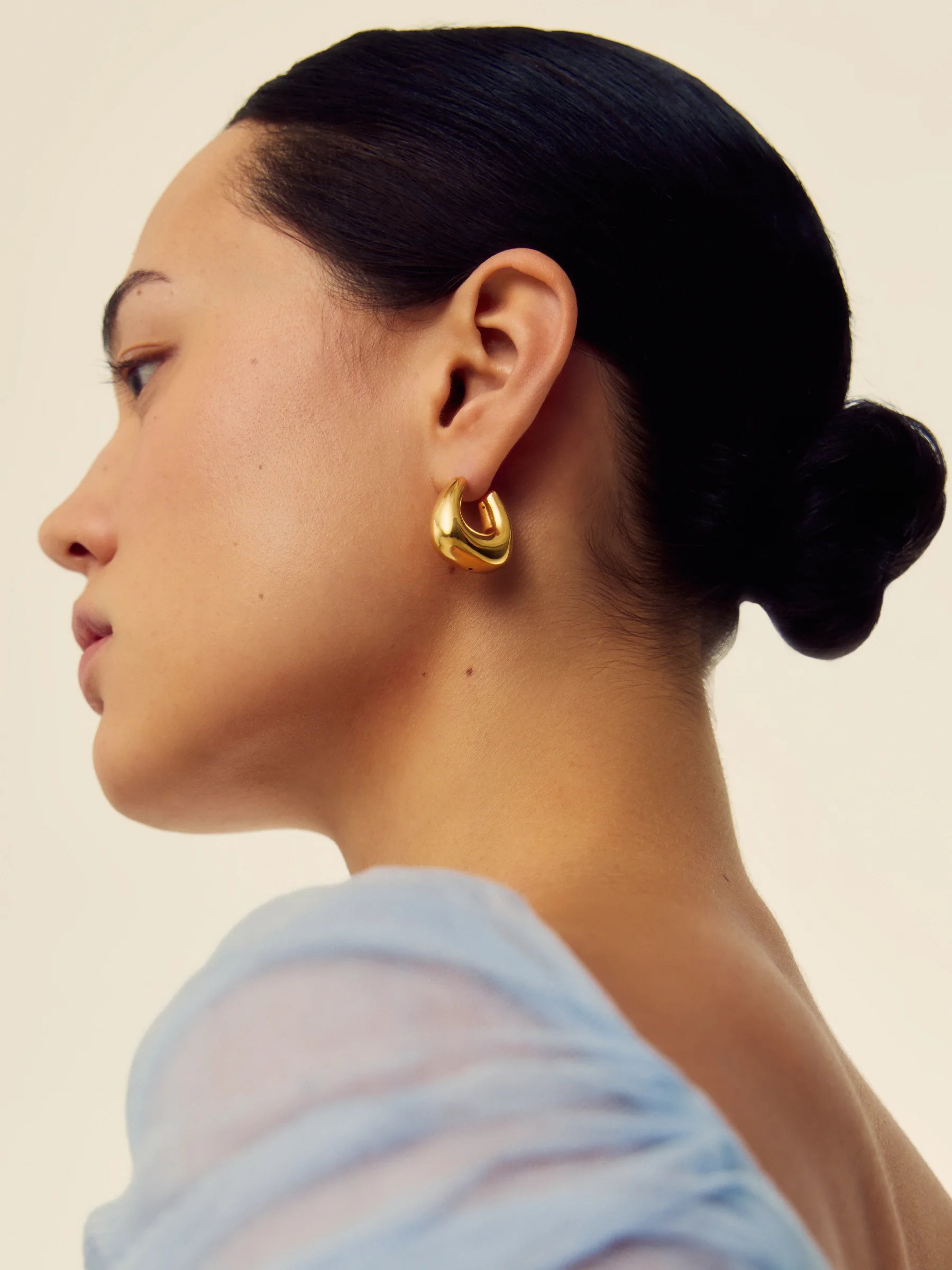 gold hoop earrings
