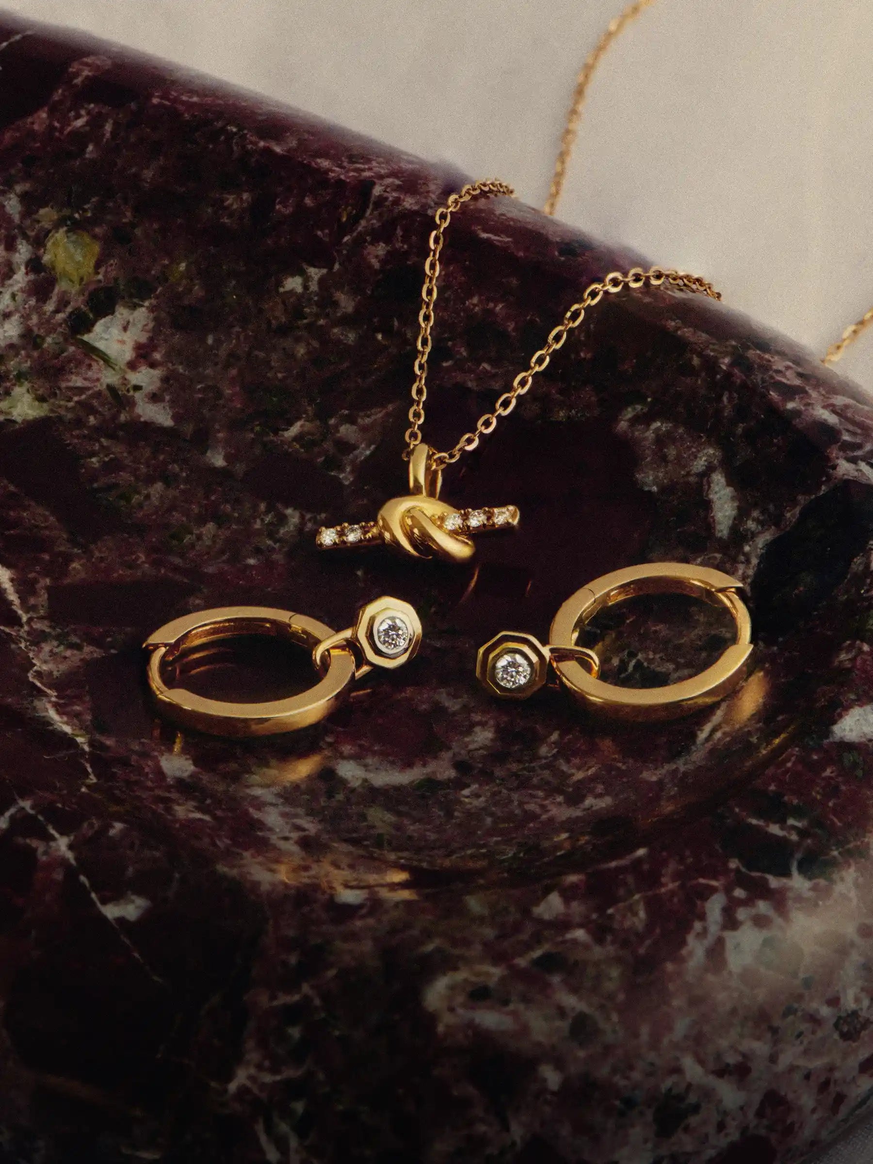 solid gold & diamonds