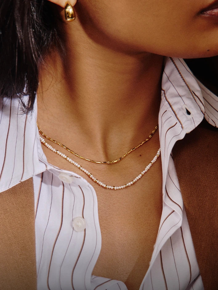 Micro pearl necklace New In