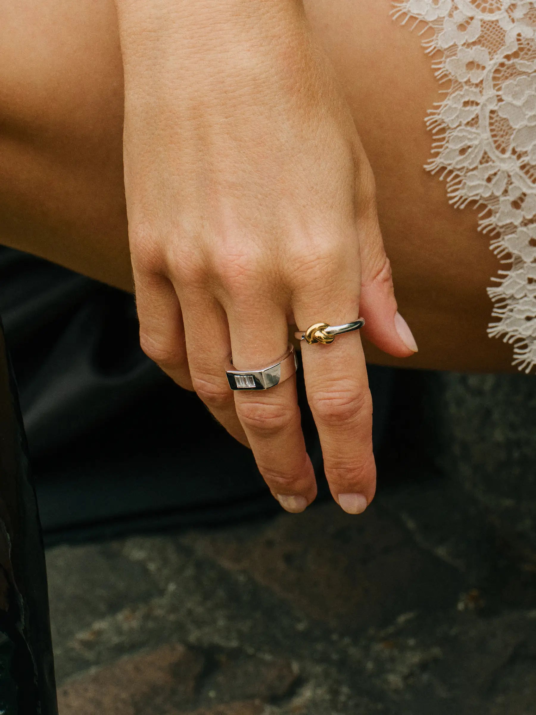 Mixed metal rings