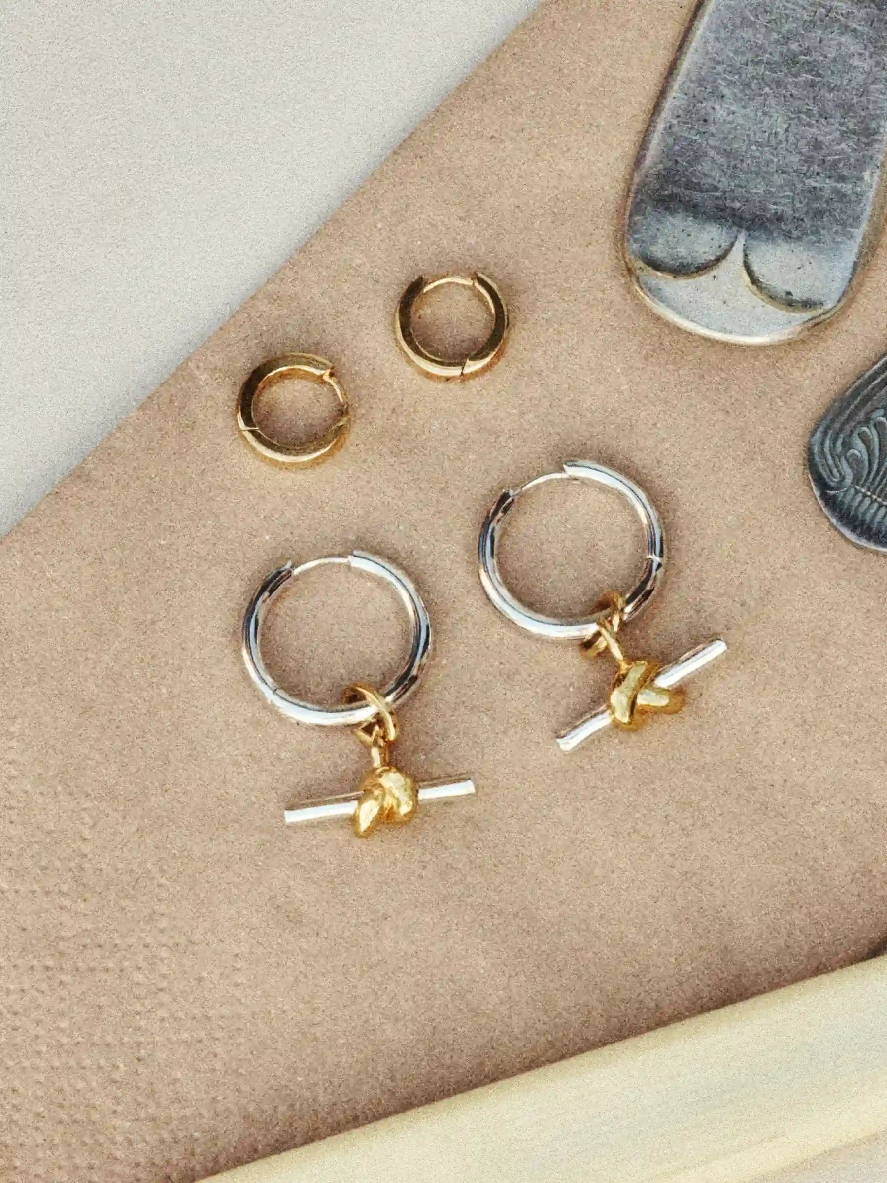 Lucy williams hoop knot earrings