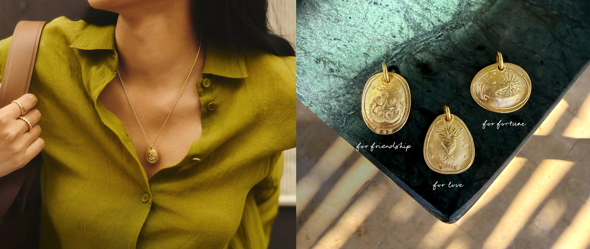 Lucy Williams T Bar Necklace Gold