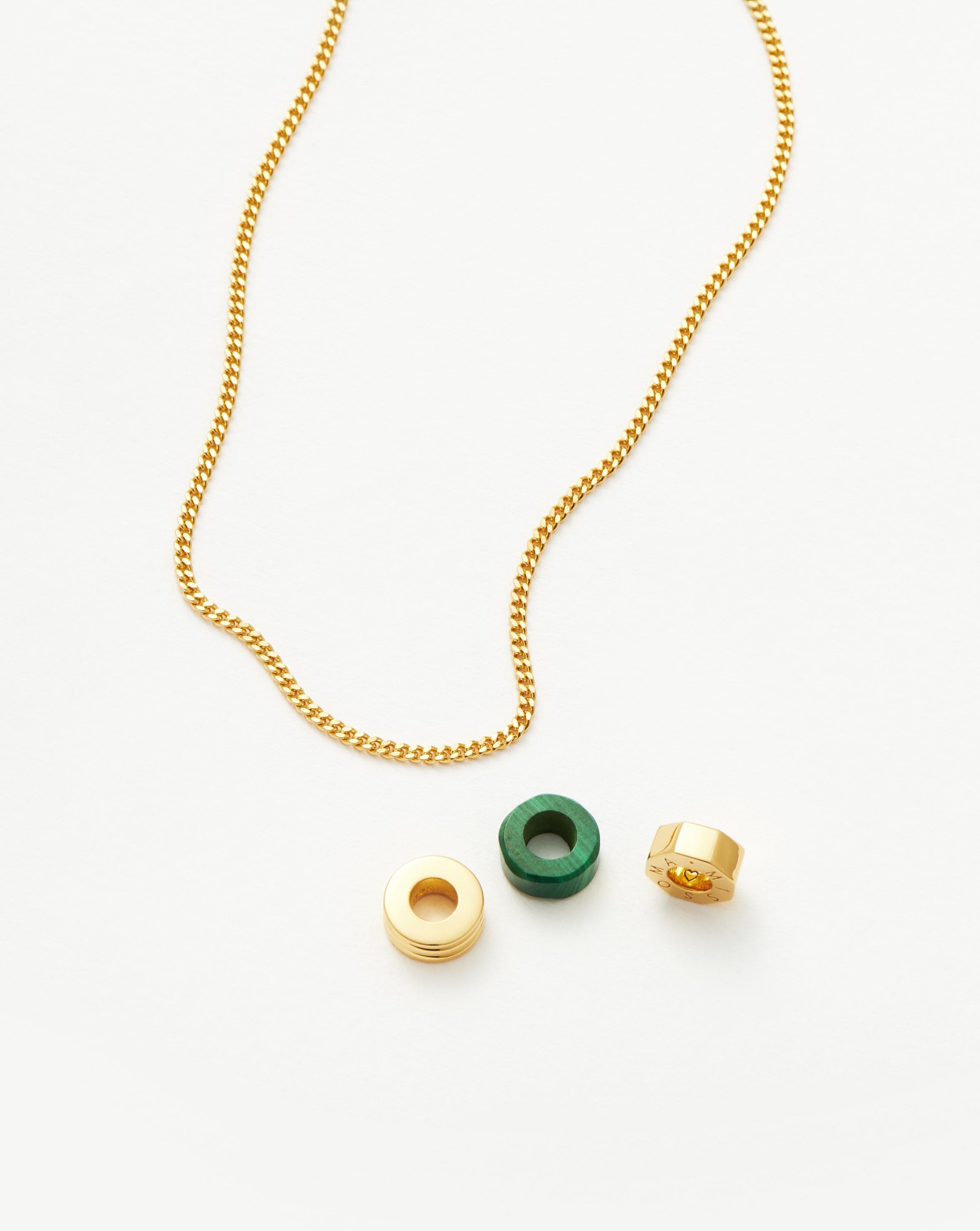 Abacus Beaded Floating Charm Necklace | 18ct Recycled Gold Vermeil on Recycled Sterling Silver Necklaces Missoma 