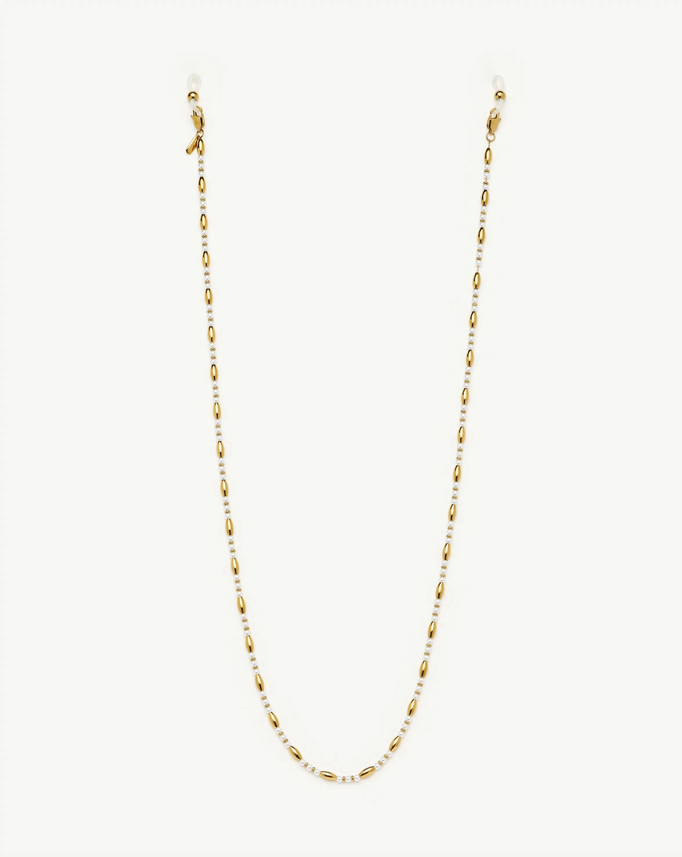 Alyssa Sunglasses Chain | 18k Gold Plated/Pearl Sunglasses Missoma 