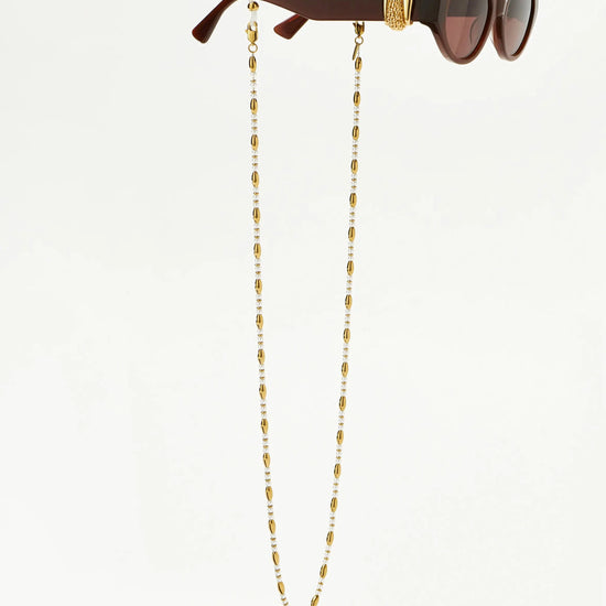 Alyssa Sunglasses Chain | 18k Gold Plated/Pearl Sunglasses Missoma 