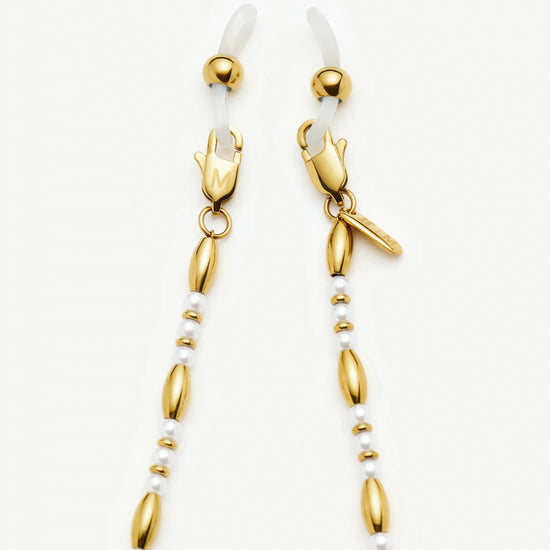 Alyssa Sunglasses Chain | 18k Gold Plated/Pearl Sunglasses Missoma 