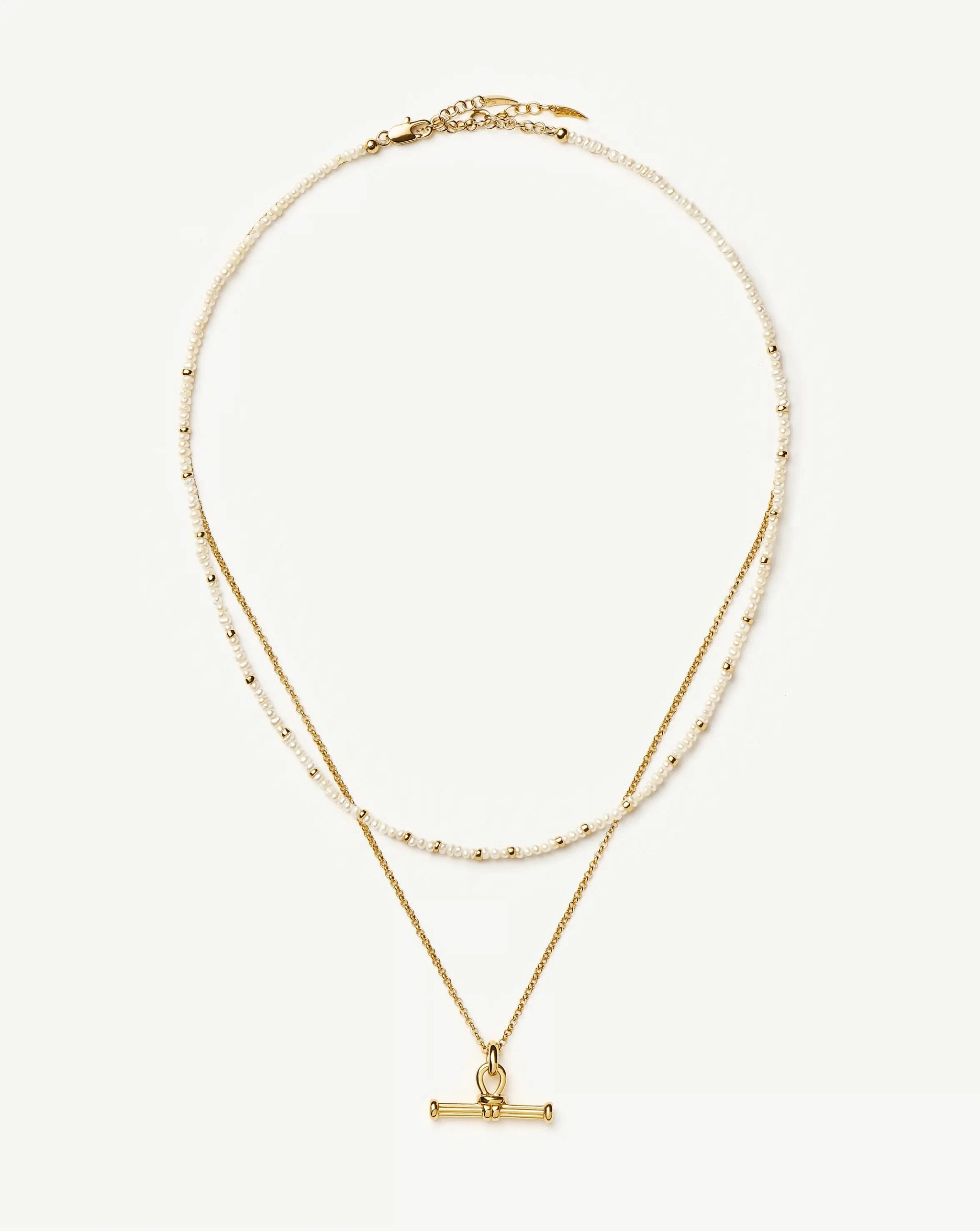 Andy Everyday Pearl Set | 18k Gold Plated, Pearl Necklaces Missoma 