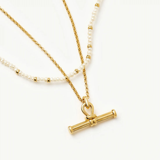 Andy Everyday Pearl Set | 18k Gold Plated, Pearl Necklaces Missoma 
