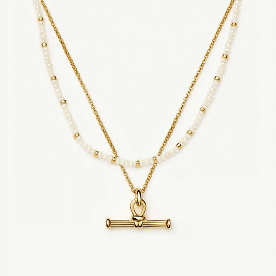 Andy Everyday Pearl Set | 18k Gold Plated, Pearl Necklaces Missoma 