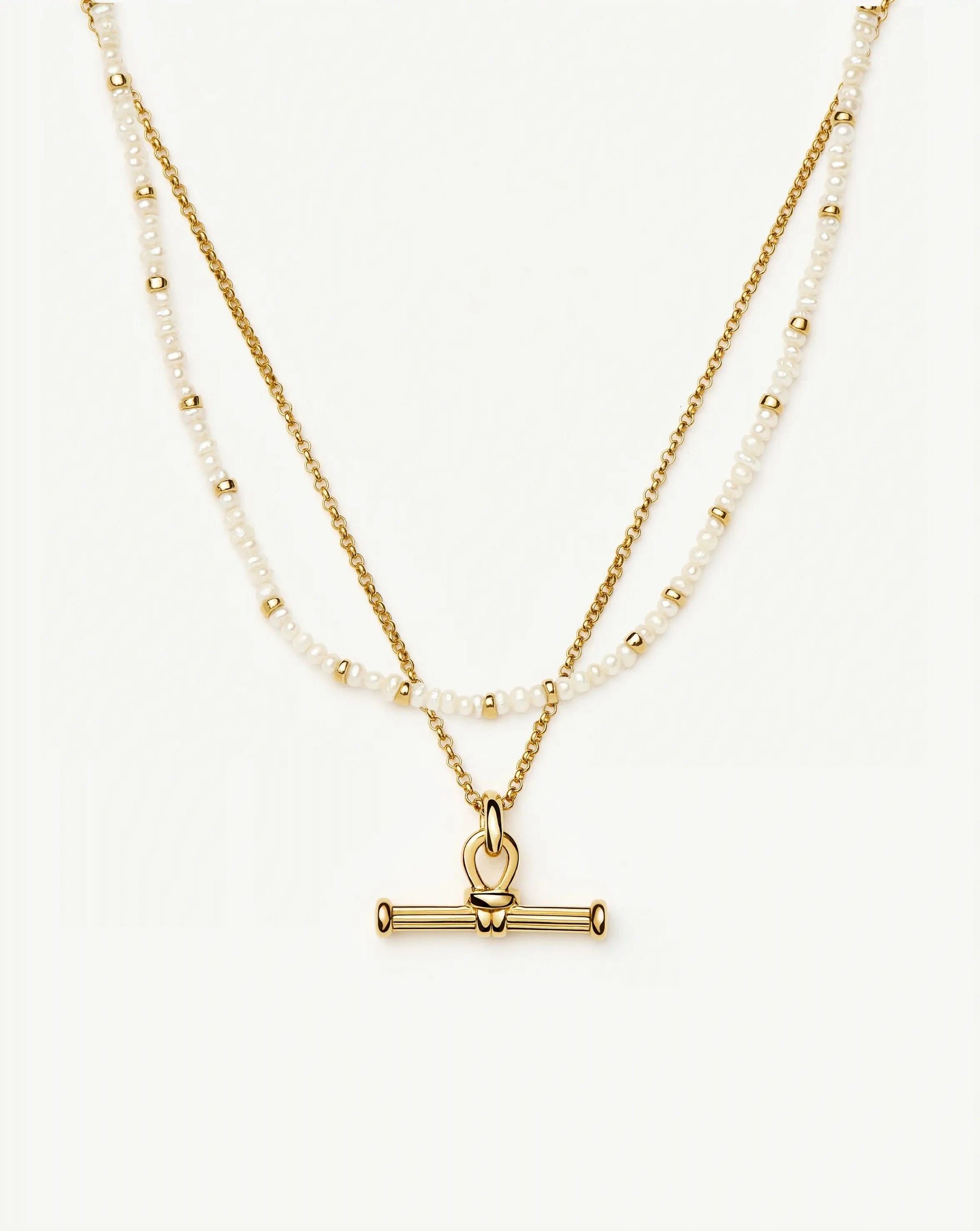 Andy Everyday Pearl Set | 18k Gold Plated, Pearl Necklaces Missoma 