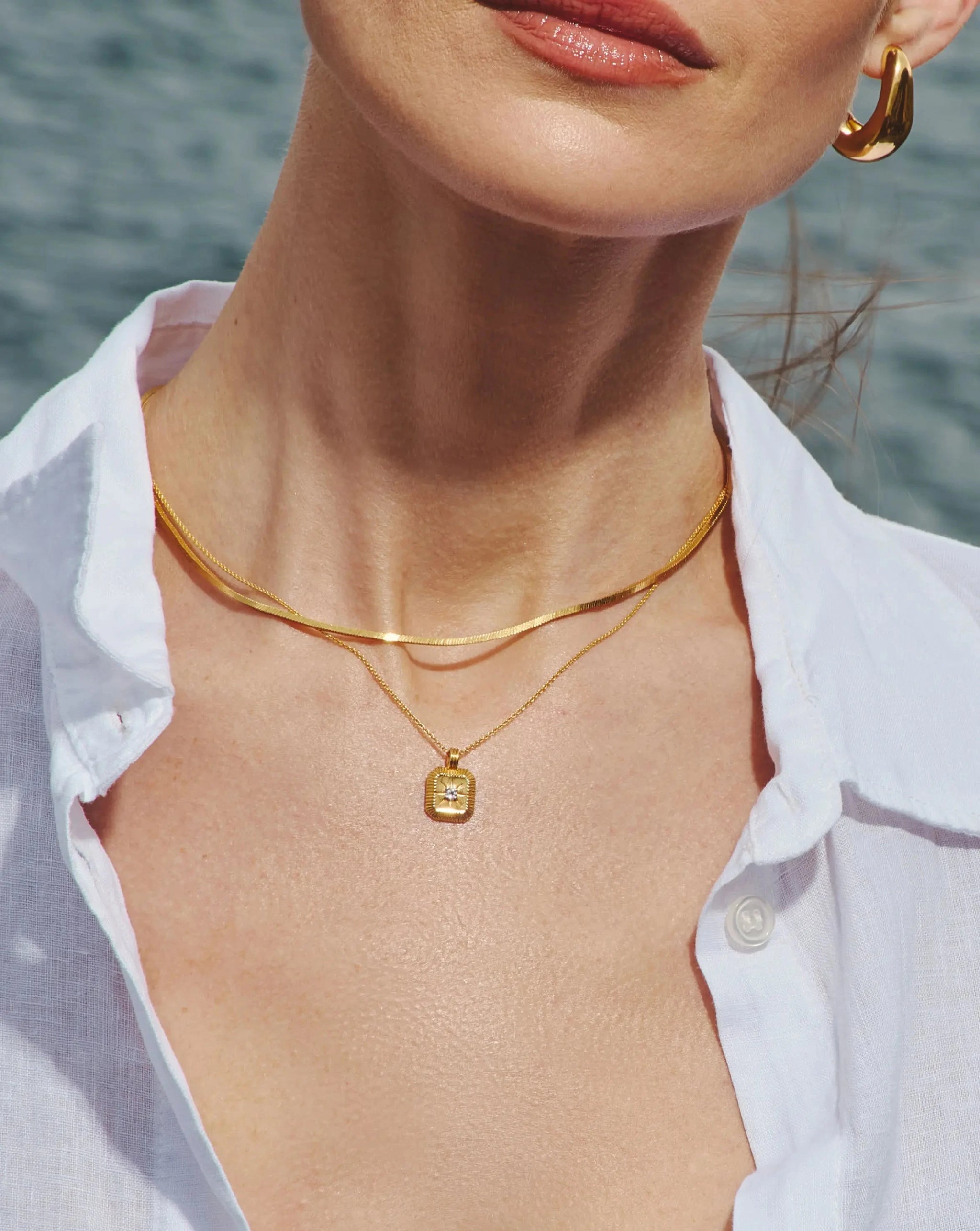 April Birthstone Pendant Necklace | 18k Gold Vermeil/Crystal Necklaces Missoma 