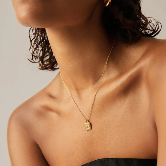 April Birthstone Pendant Necklace | 18k Gold Vermeil/Crystal Necklaces Missoma 