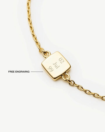 April Birthstone Slider Bracelet | 18k Gold Plated/Crystal Bracelets Missoma 