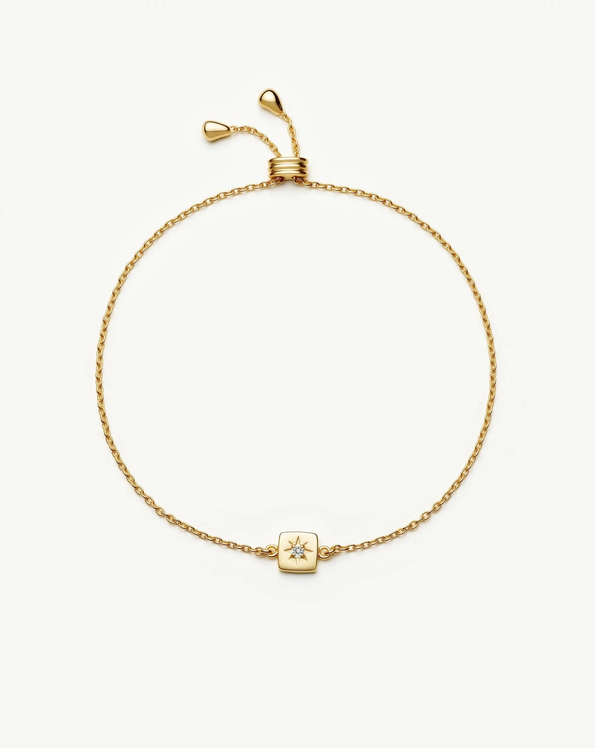 April Birthstone Slider Bracelet | 18k Gold Plated/Crystal Bracelets Missoma 