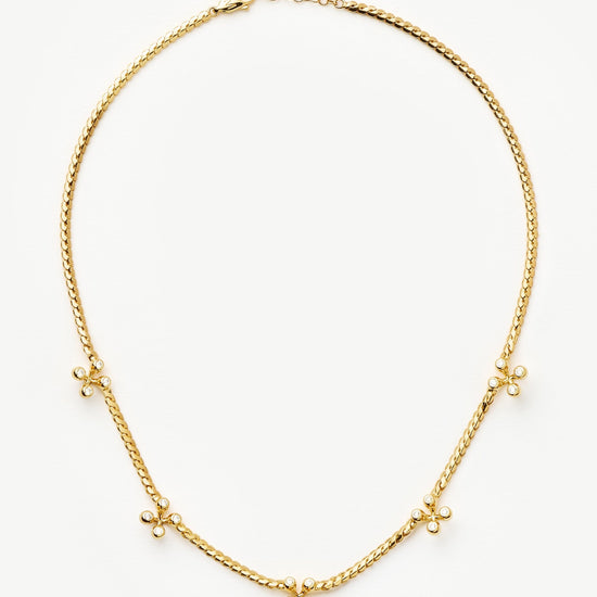 Atom Charm Necklace | 18k Gold Plated Cubic Zirconia Necklaces Missoma 