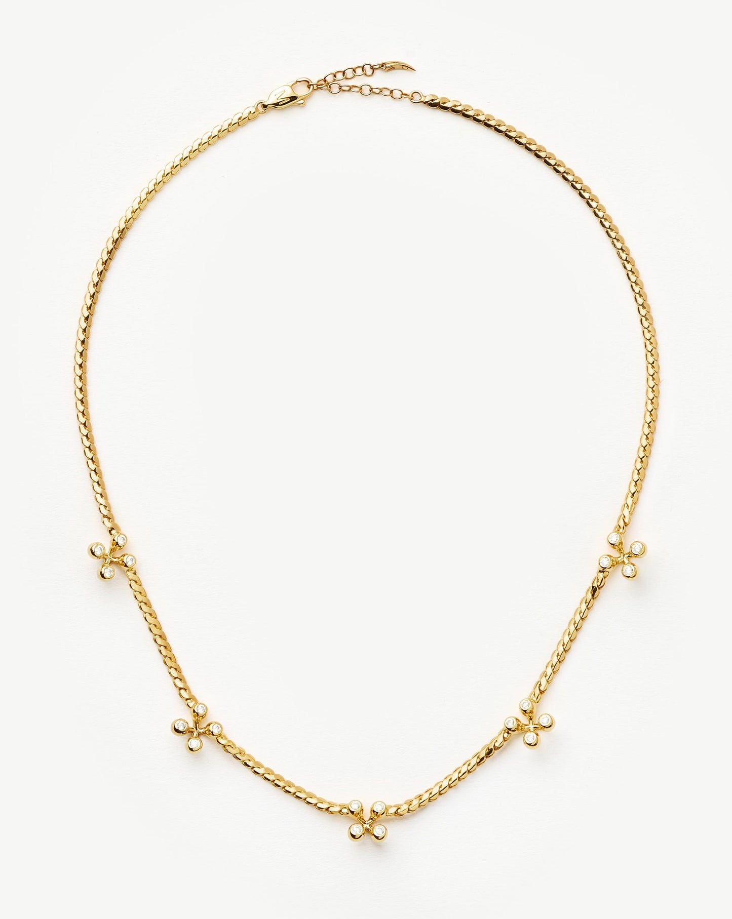 Atom Charm Necklace | 18k Gold Plated Cubic Zirconia Necklaces Missoma 